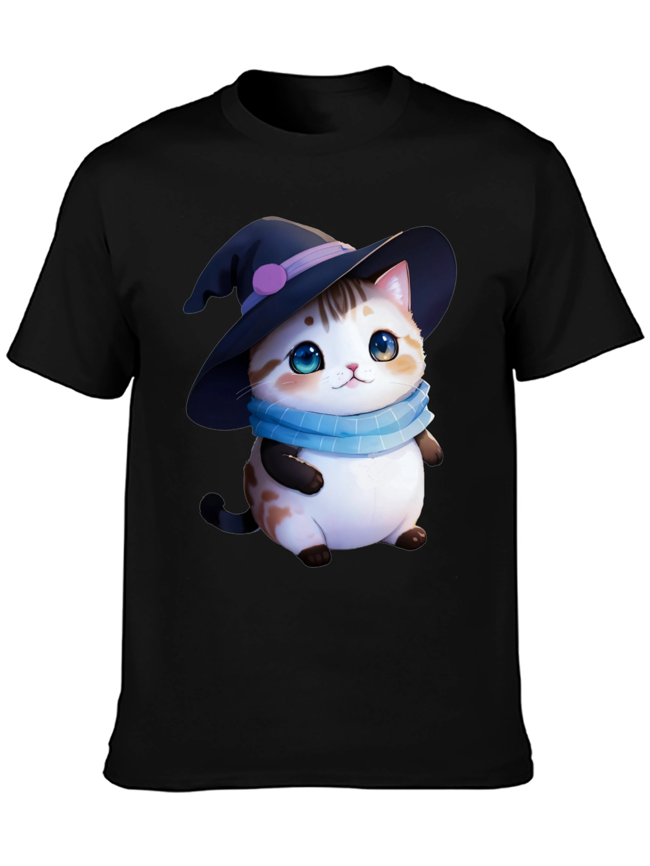Cute Witch Cat T-Shirt - Halloween Apparel