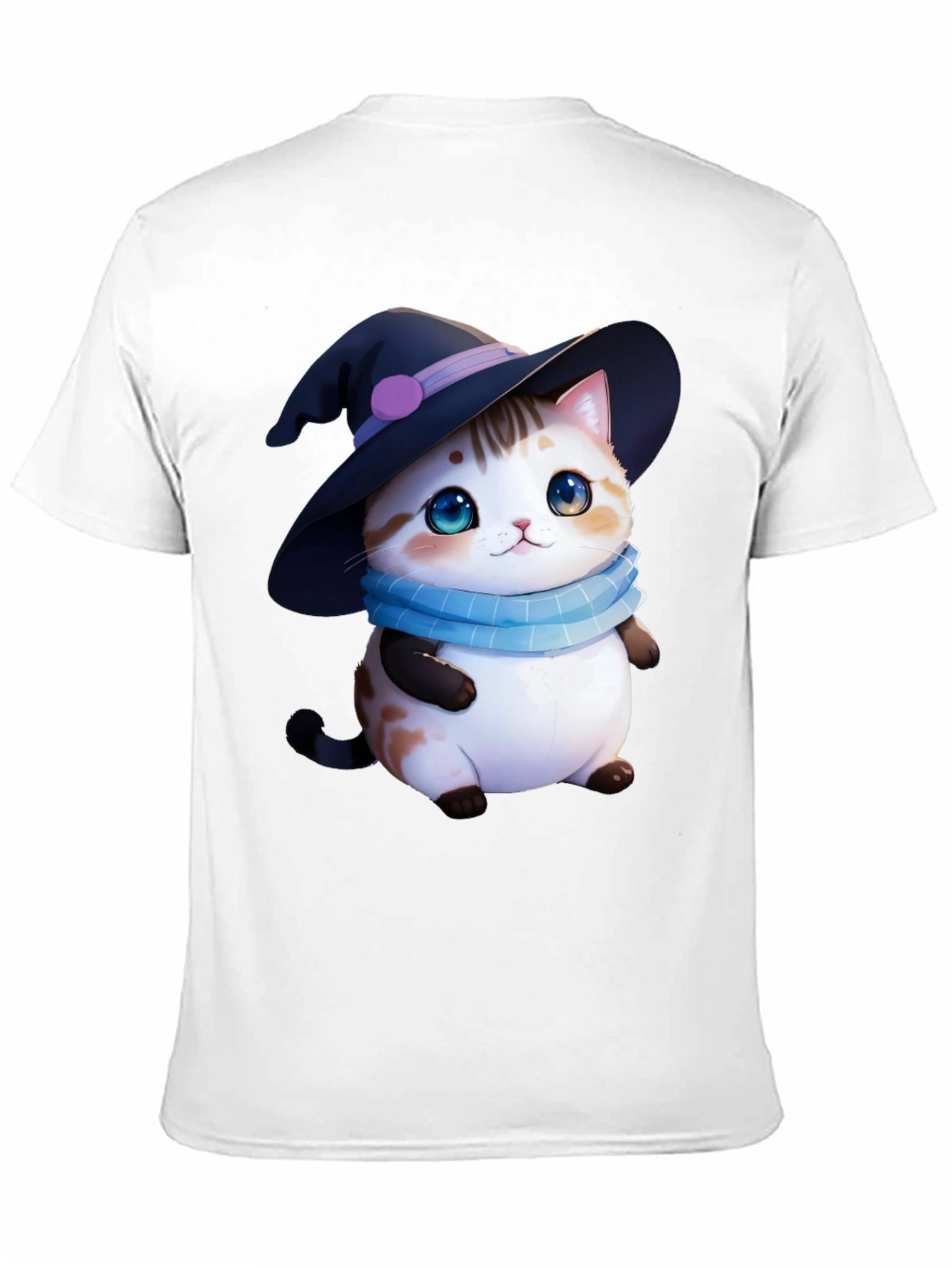 Cute Witch Cat T-Shirt - Halloween Apparel
