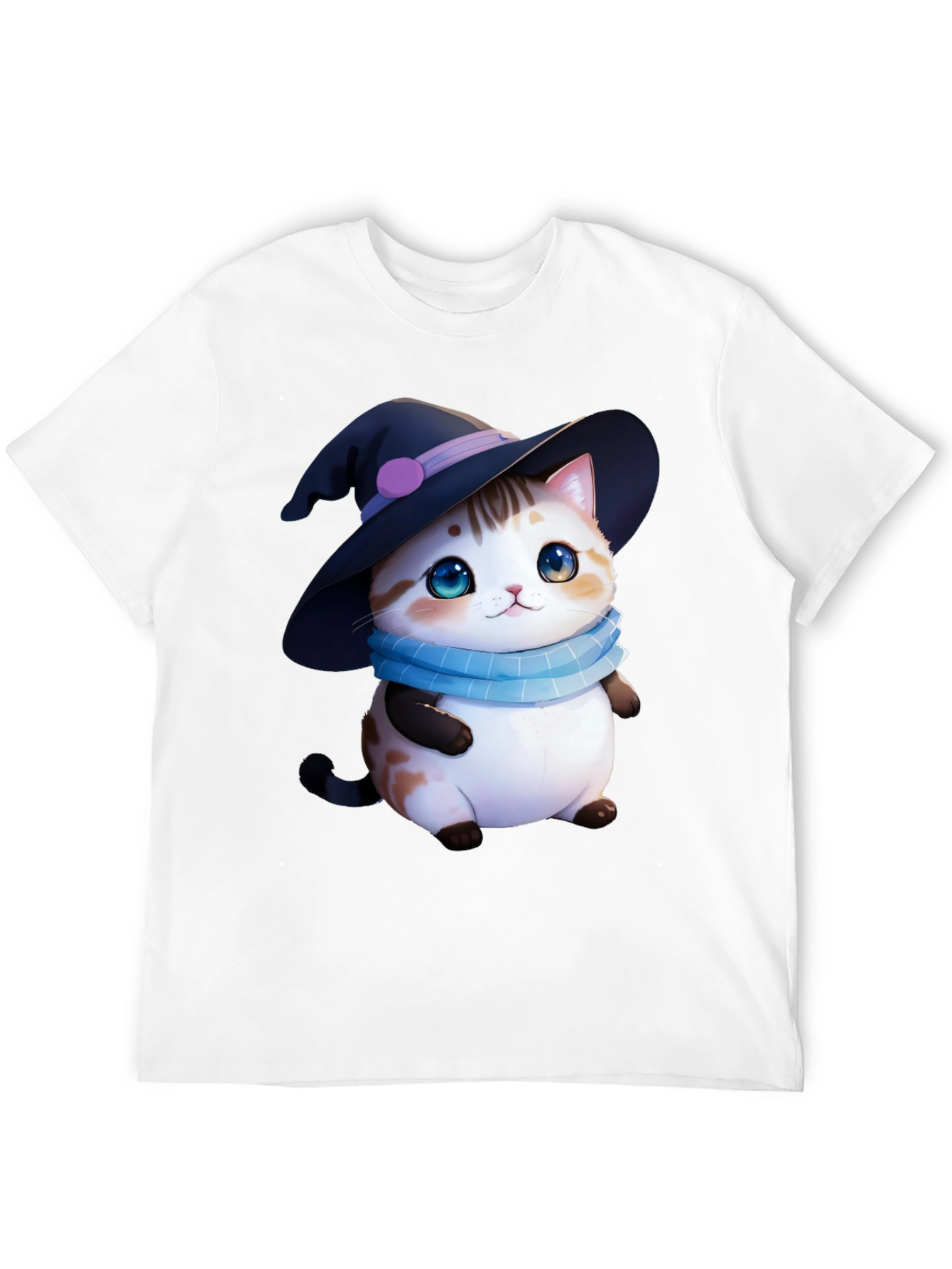 Cute Witch Cat T-Shirt - Halloween Apparel