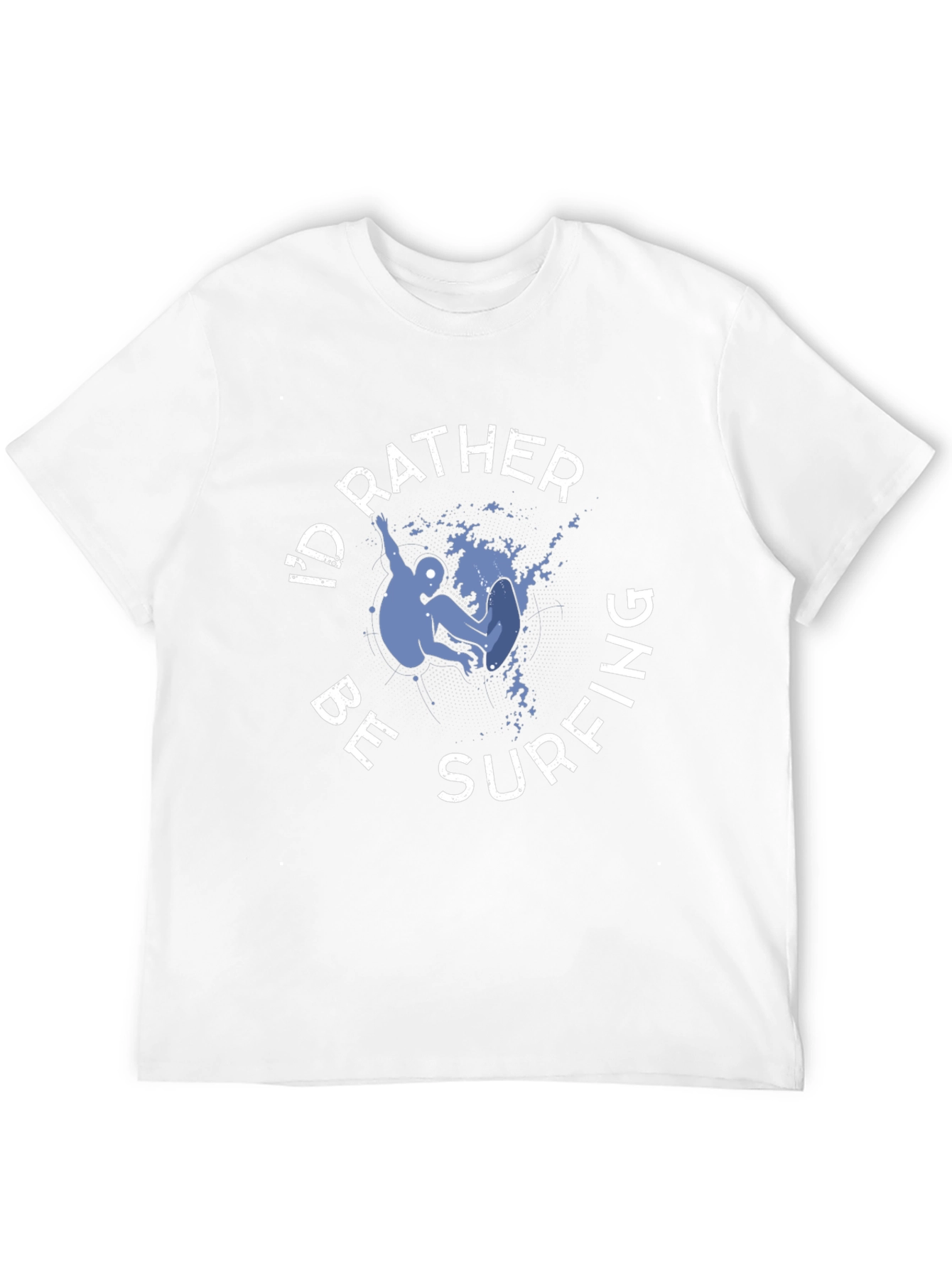 Id Rather Be Surfing T-Shirt - Black Cotton Tee