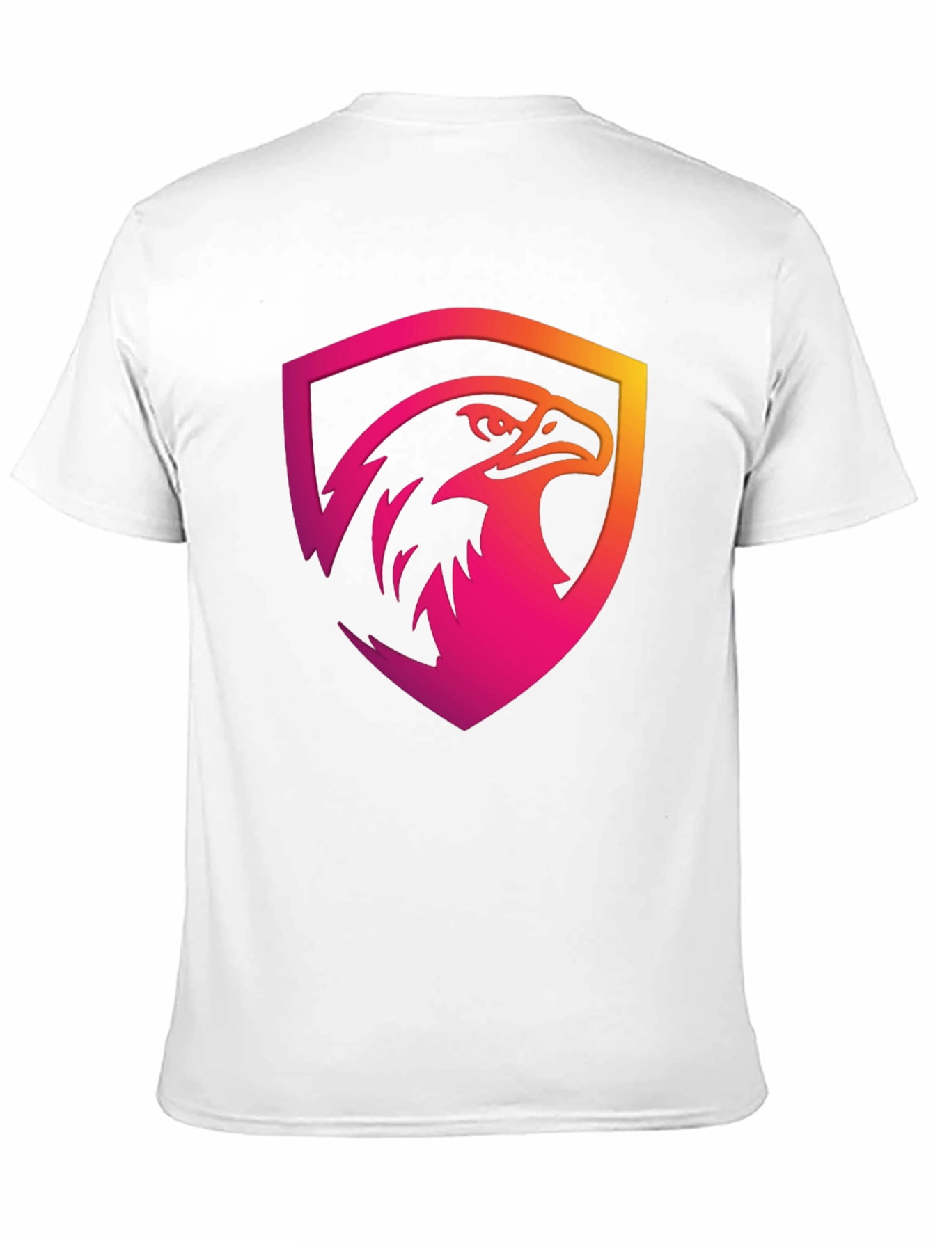 Gradient Eagle Shield Graphic Black T-Shirt