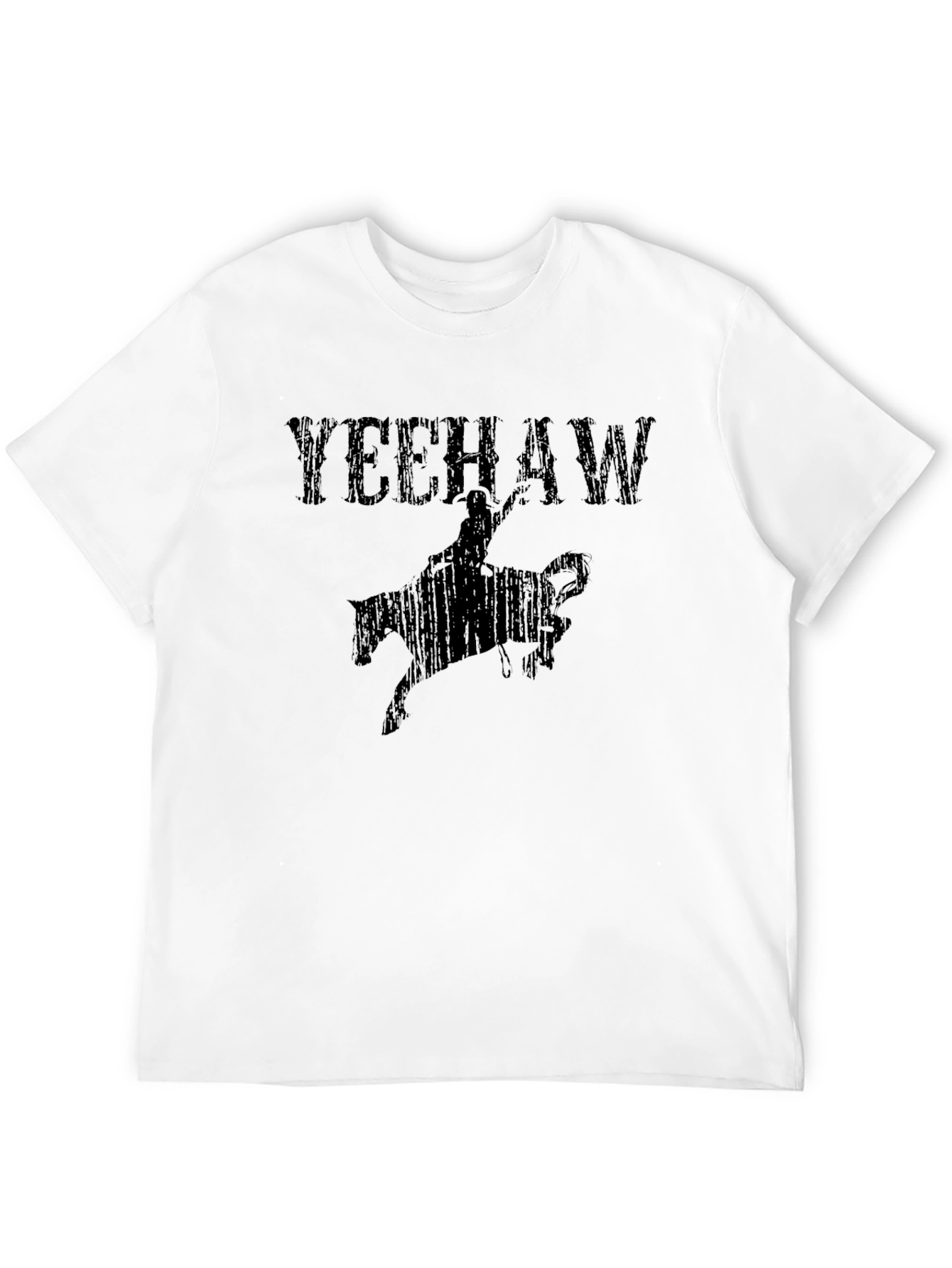 Yeehaw Cowboy Rodeo Graphic Tee - Black