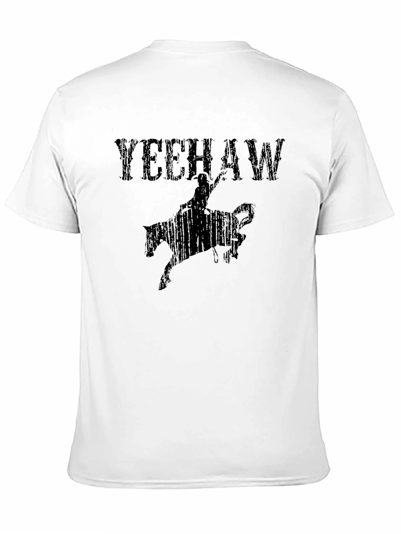Yeehaw Cowboy Rodeo Graphic Tee - Black