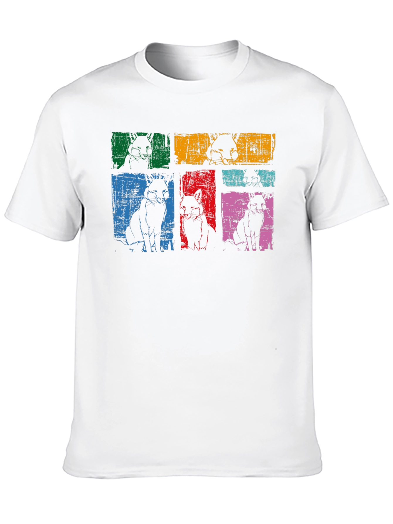 Retro Dog Pop Art Black T-Shirt