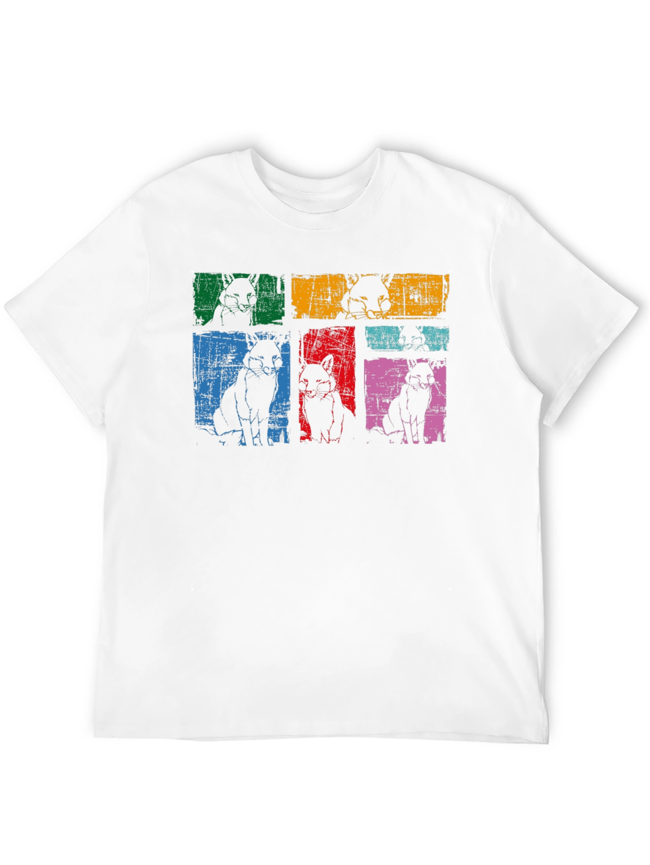 Retro Dog Pop Art Black T-Shirt