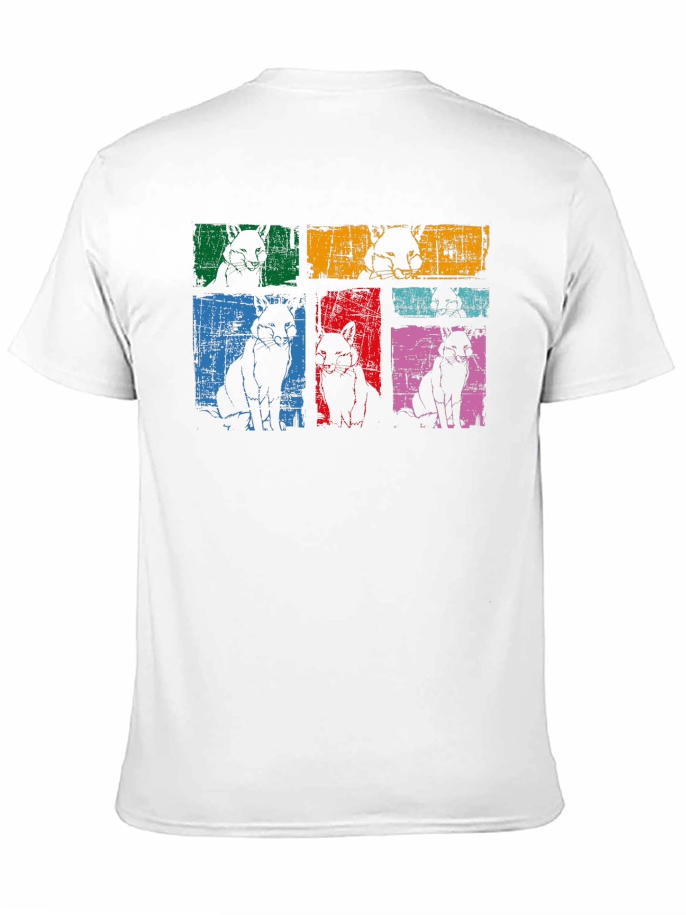 Retro Dog Pop Art Black T-Shirt