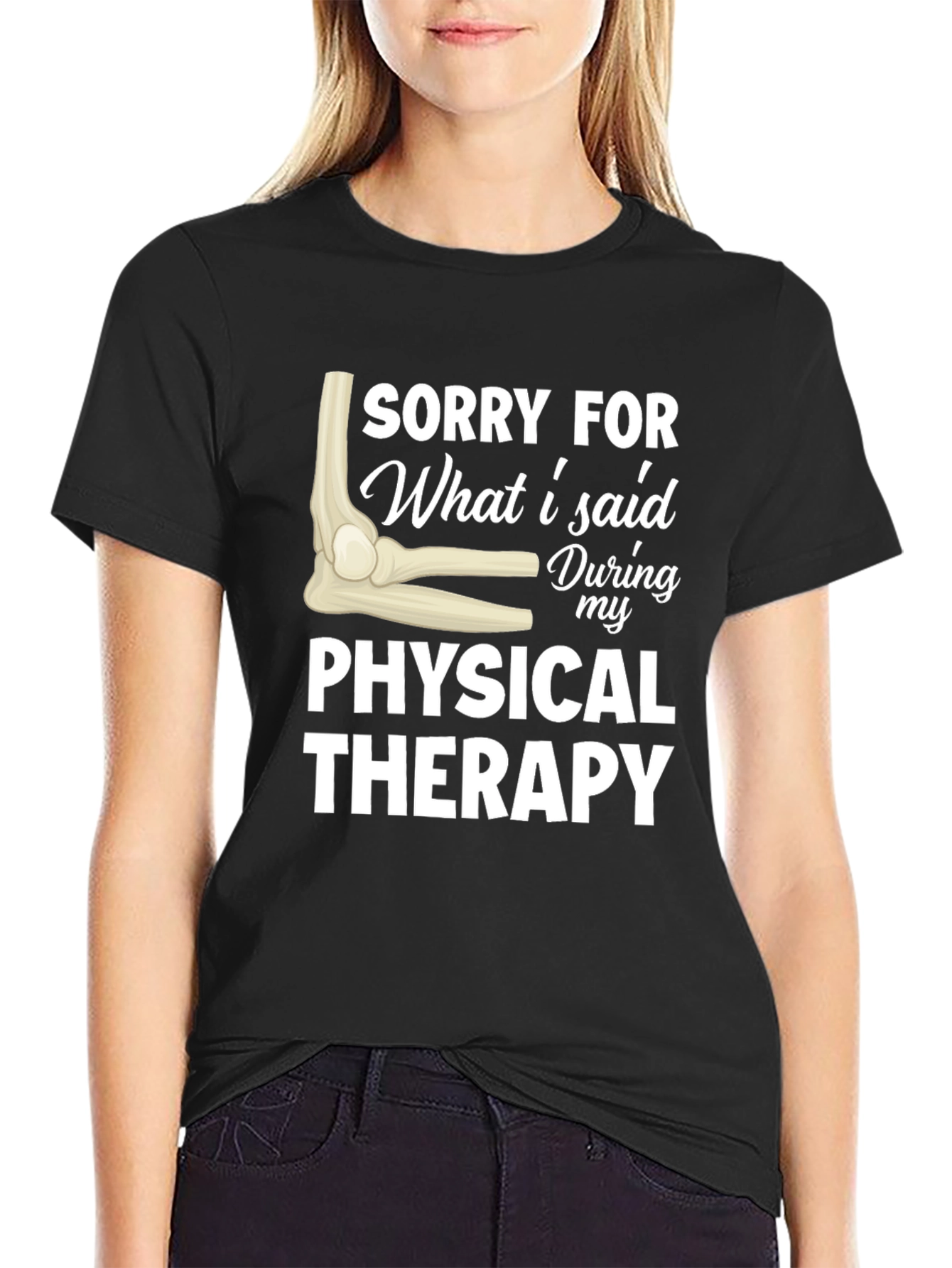 Funny Physical Therapy Sorry Elbow Graphic T-Shirt