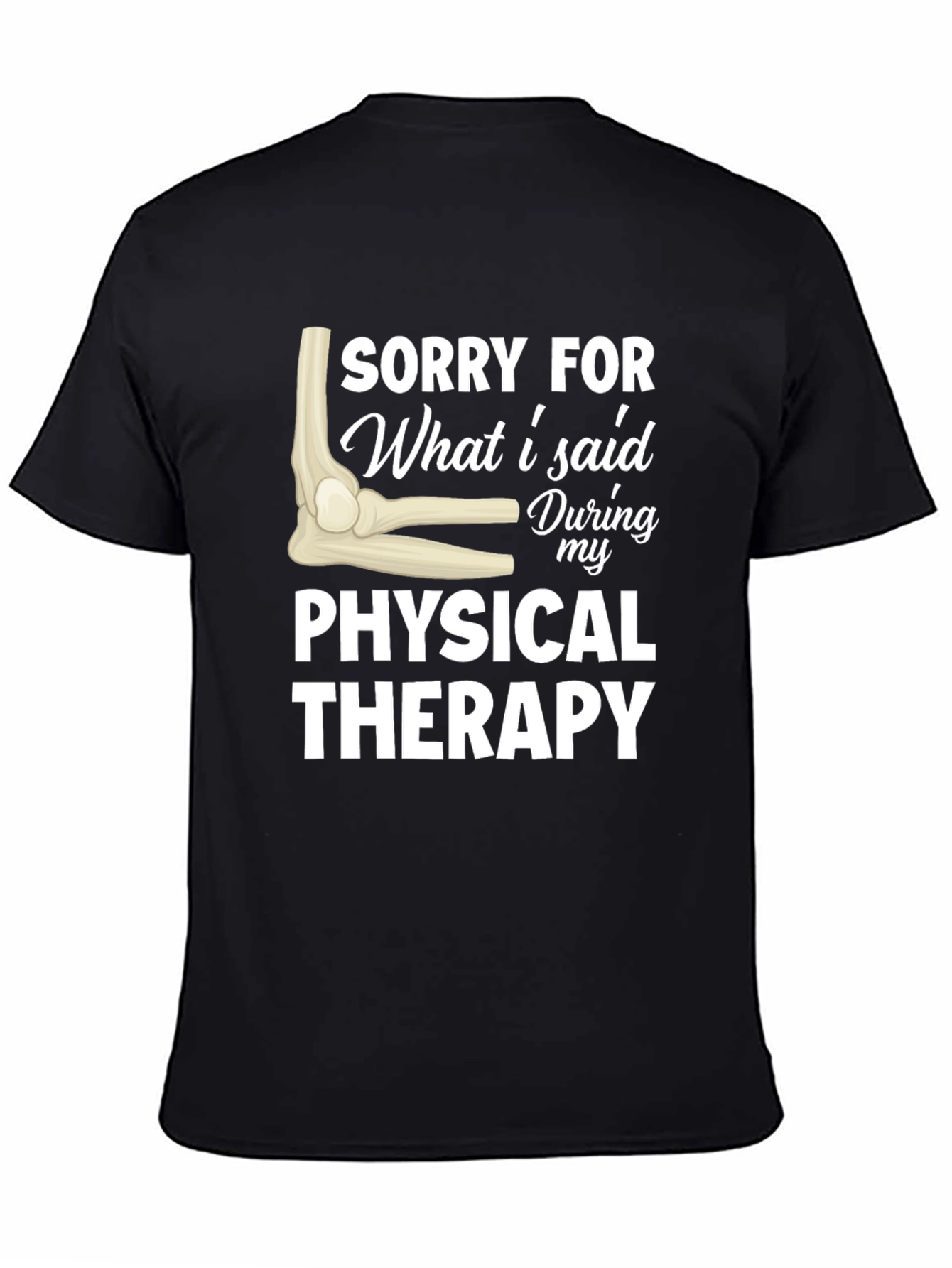 Funny Physical Therapy Sorry Elbow Graphic T-Shirt