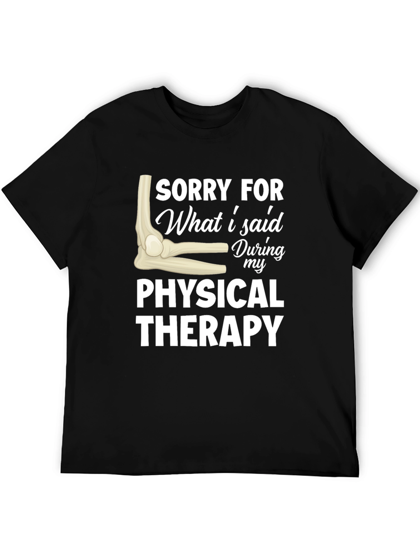 Funny Physical Therapy Sorry Elbow Graphic T-Shirt