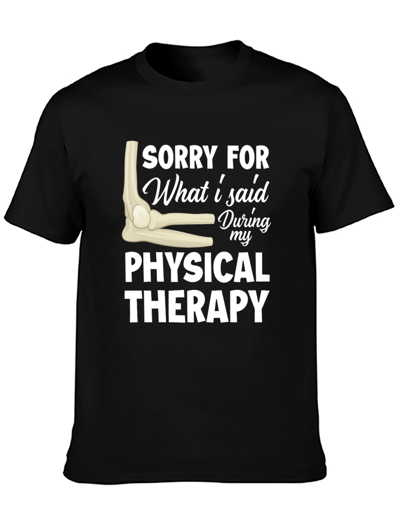 Funny Physical Therapy Sorry Elbow Graphic T-Shirt