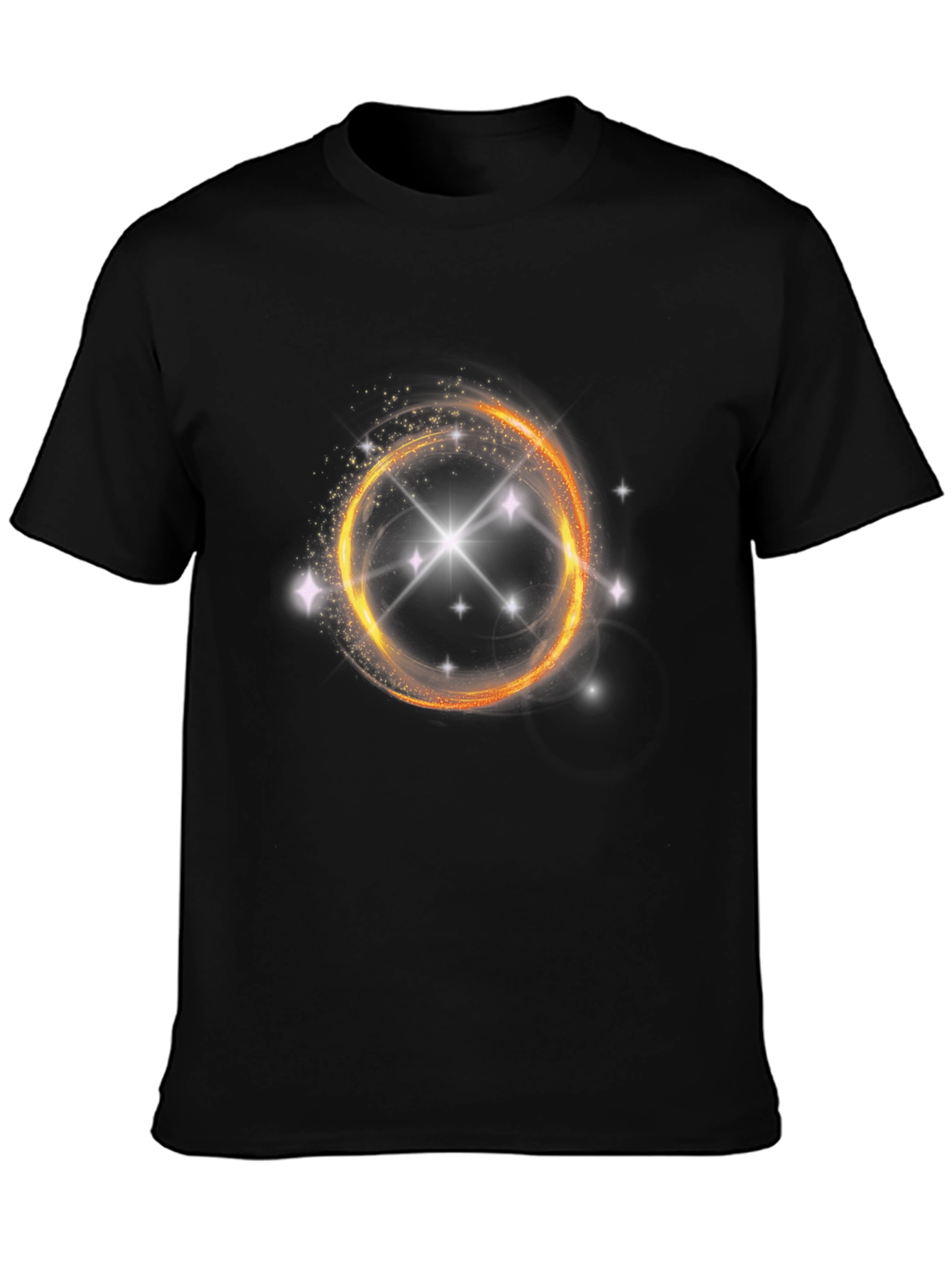 Mystic Star Ring Graphic Black T-Shirt