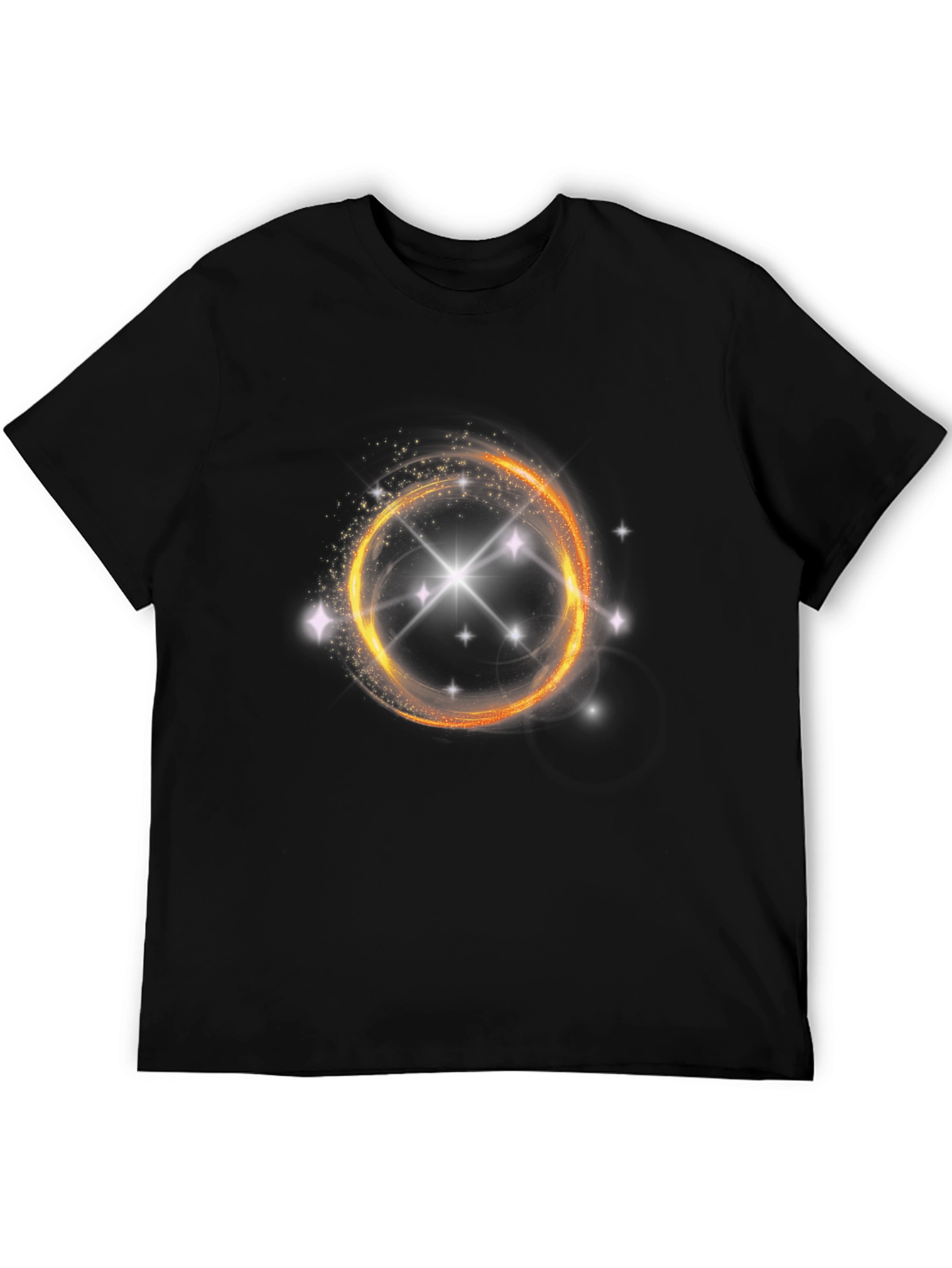 Mystic Star Ring Graphic Black T-Shirt