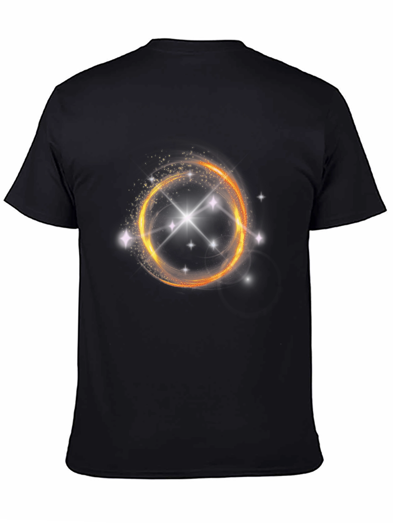 Mystic Star Ring Graphic Black T-Shirt