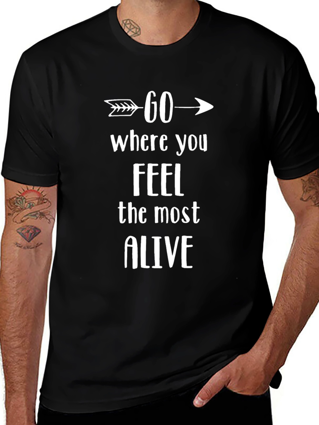 Go Where You Feel Alive Arrow T-Shirt