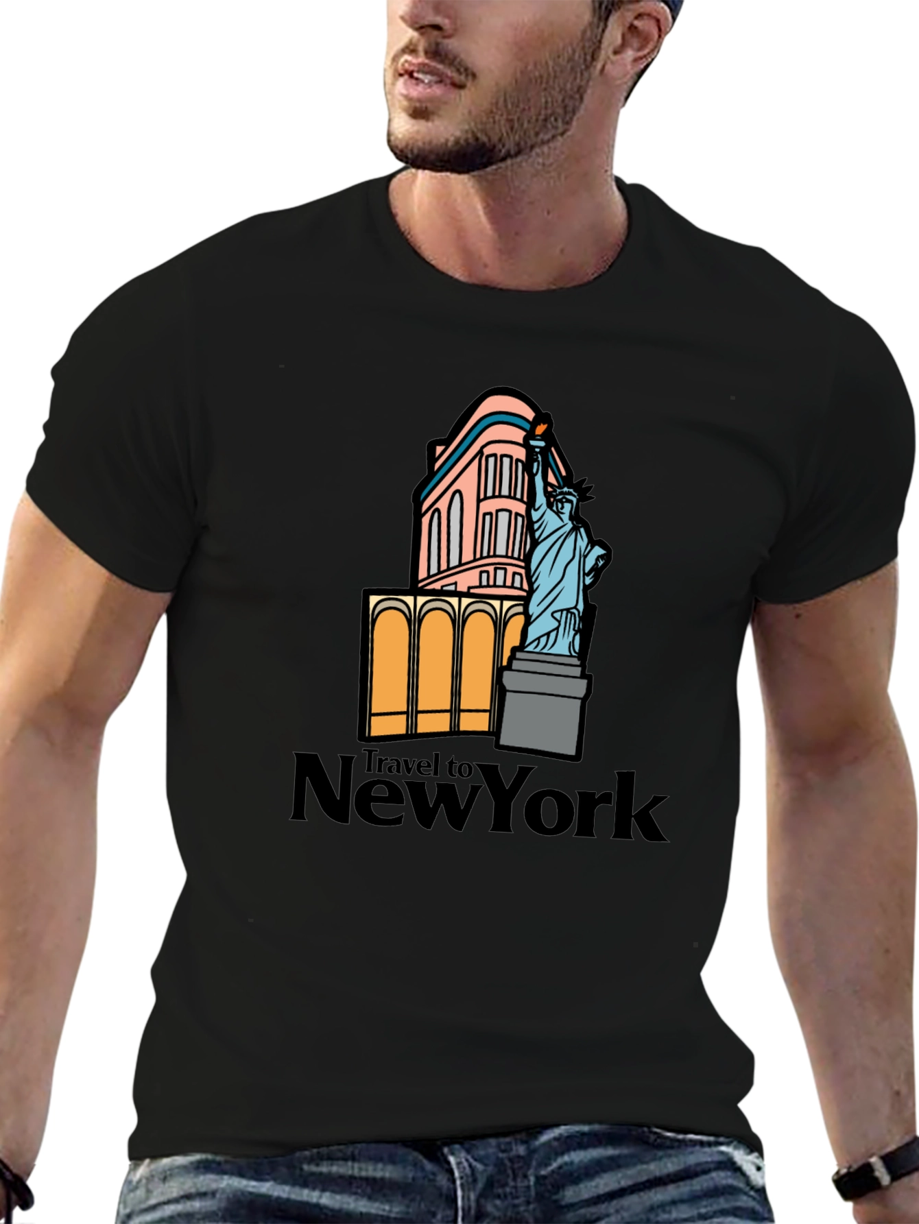 NYC Landmark Graphic T-Shirt