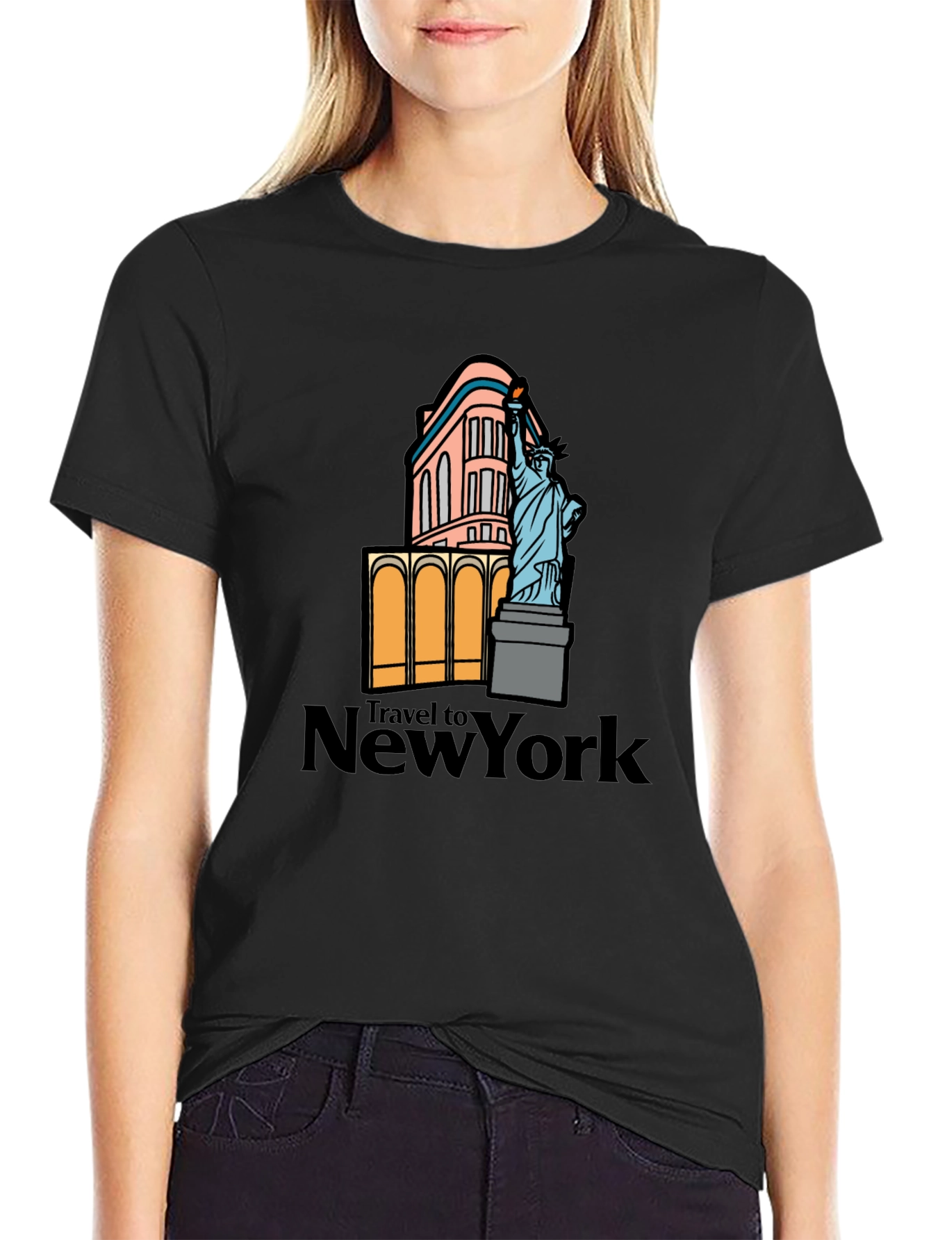 NYC Landmark Graphic T-Shirt