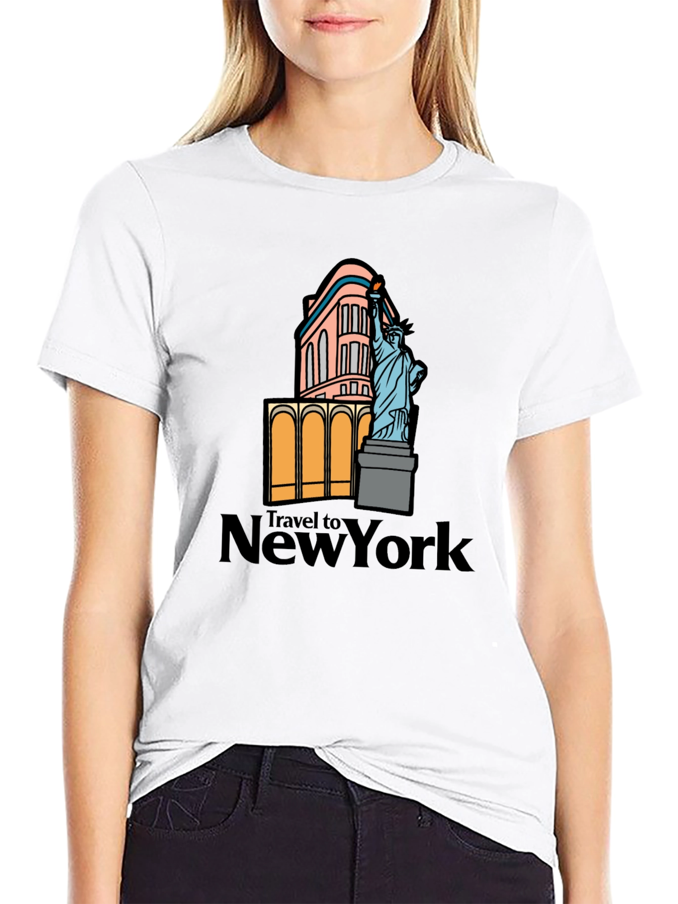 NYC Landmark Graphic T-Shirt