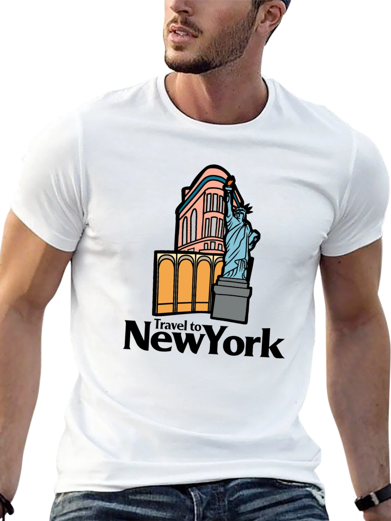 NYC Landmark Graphic T-Shirt