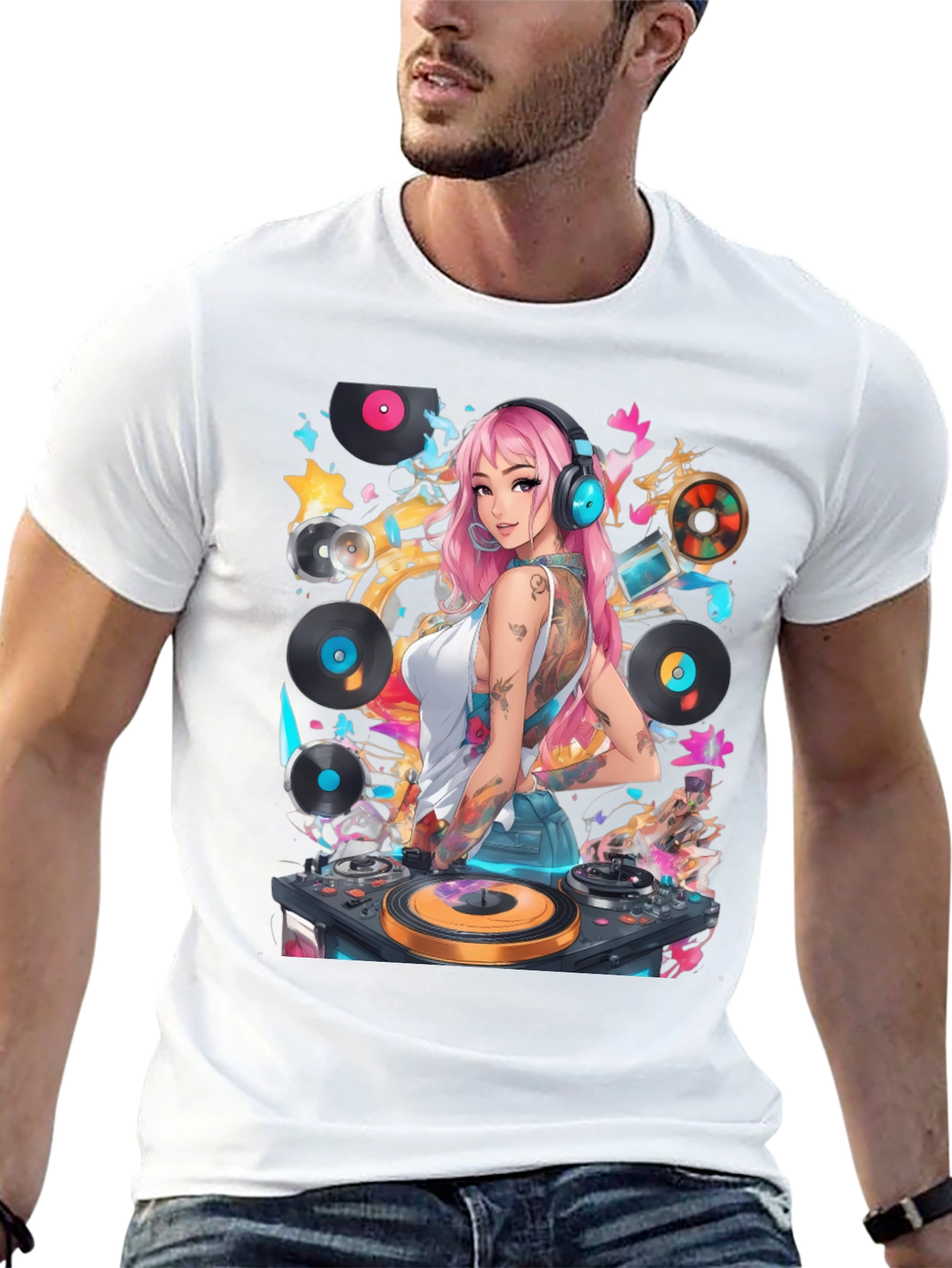 DJ Girl Graphic T-Shirt