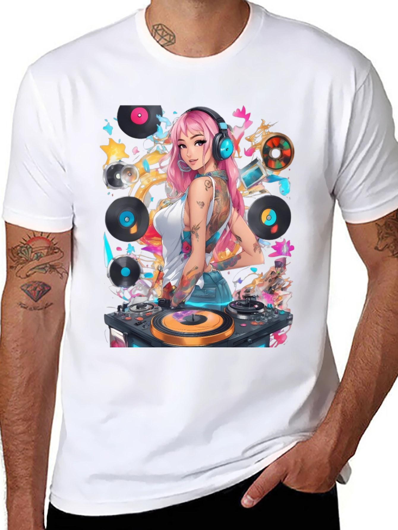 DJ Girl Graphic T-Shirt