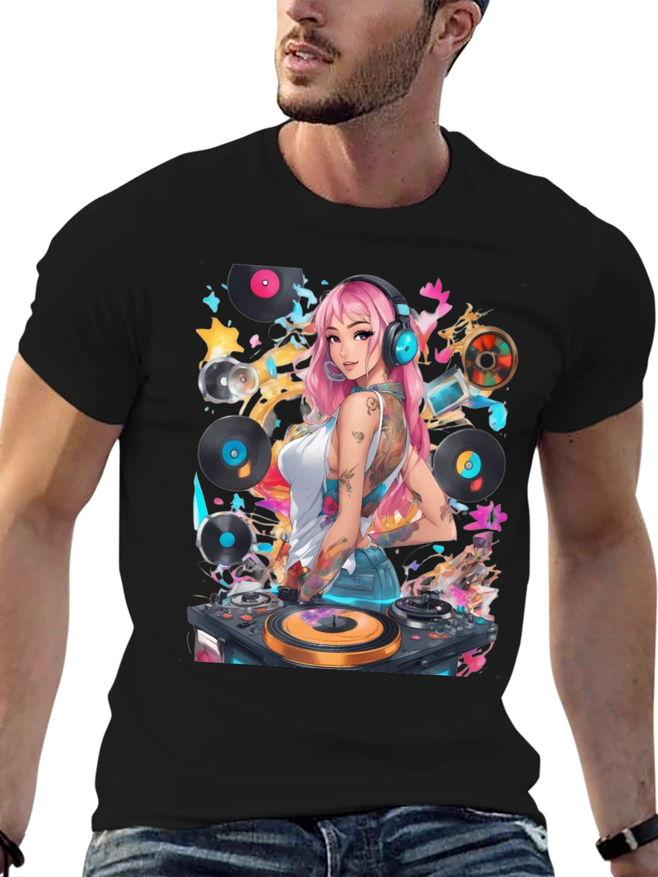 DJ Girl Graphic T-Shirt