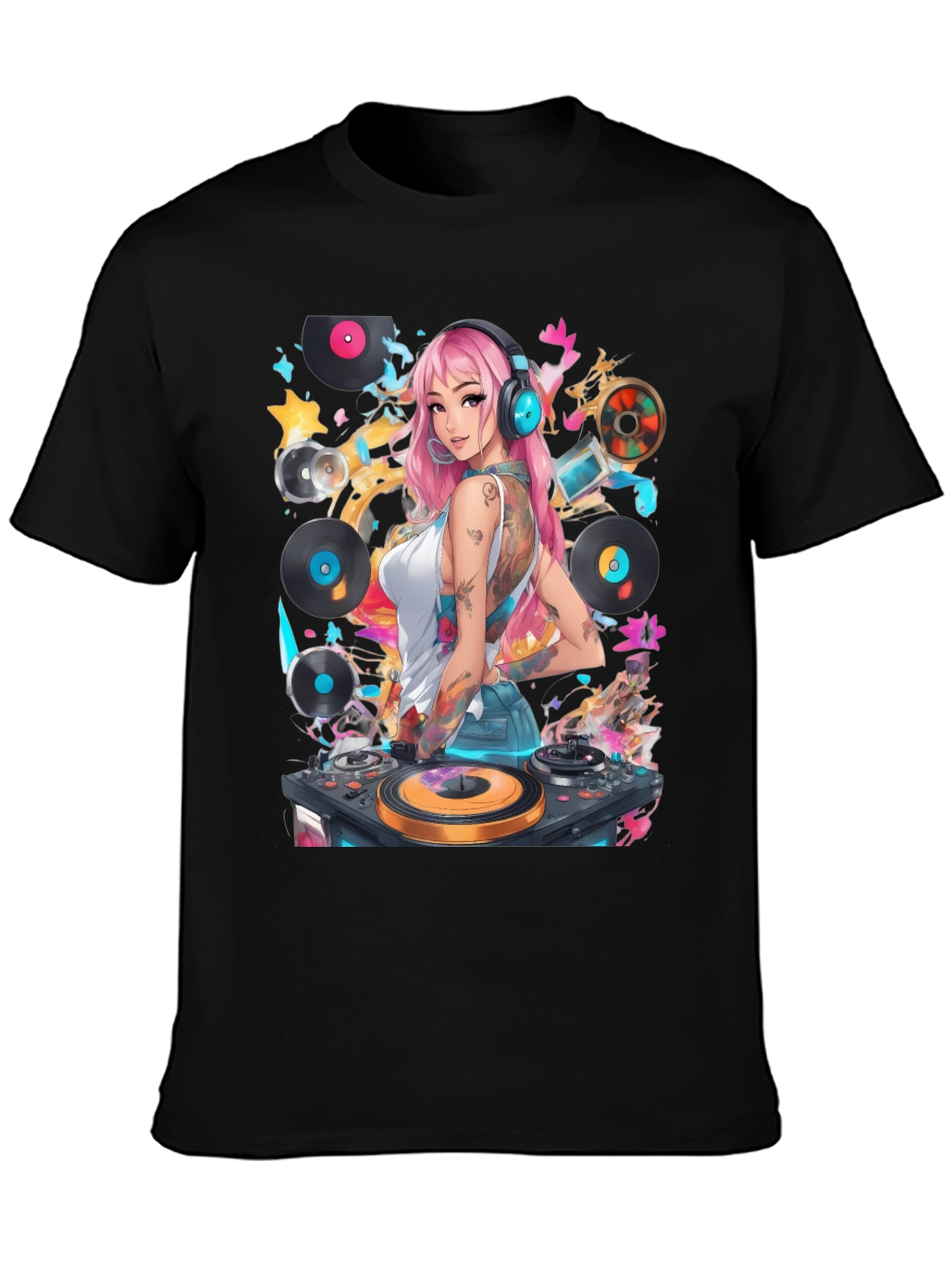 DJ Girl Graphic T-Shirt