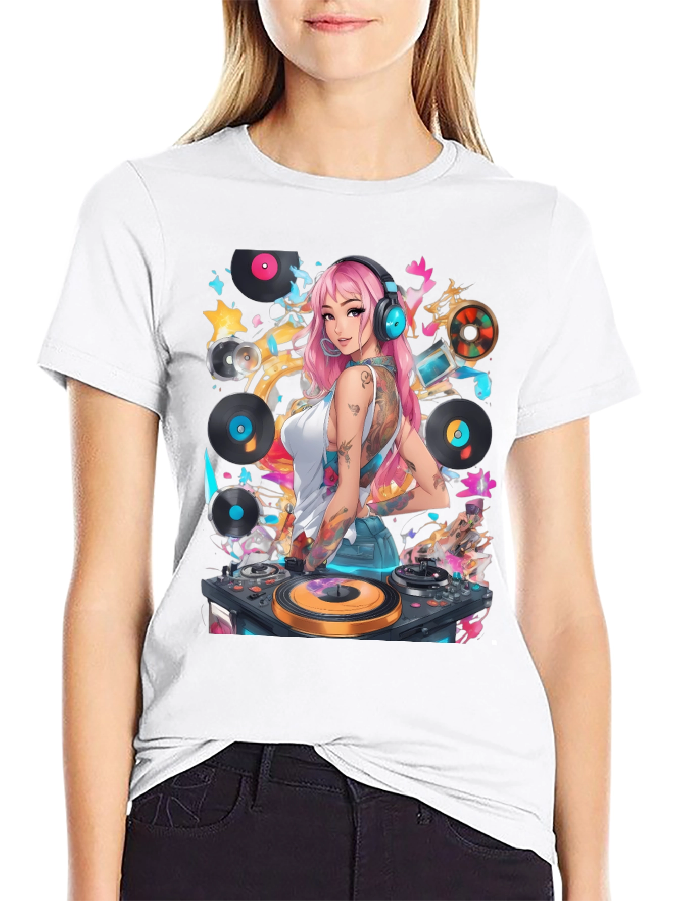 DJ Girl Graphic T-Shirt