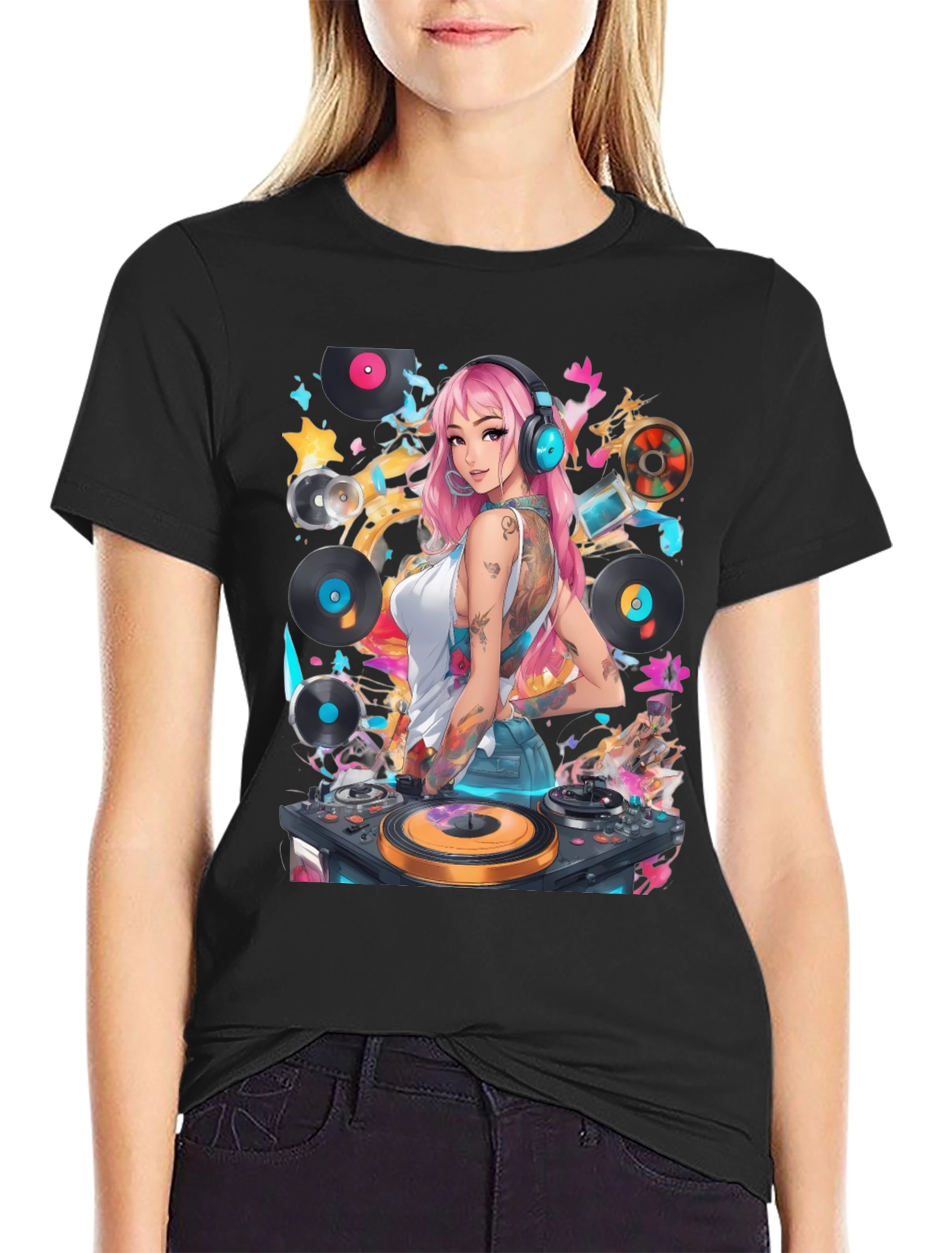 DJ Girl Graphic T-Shirt