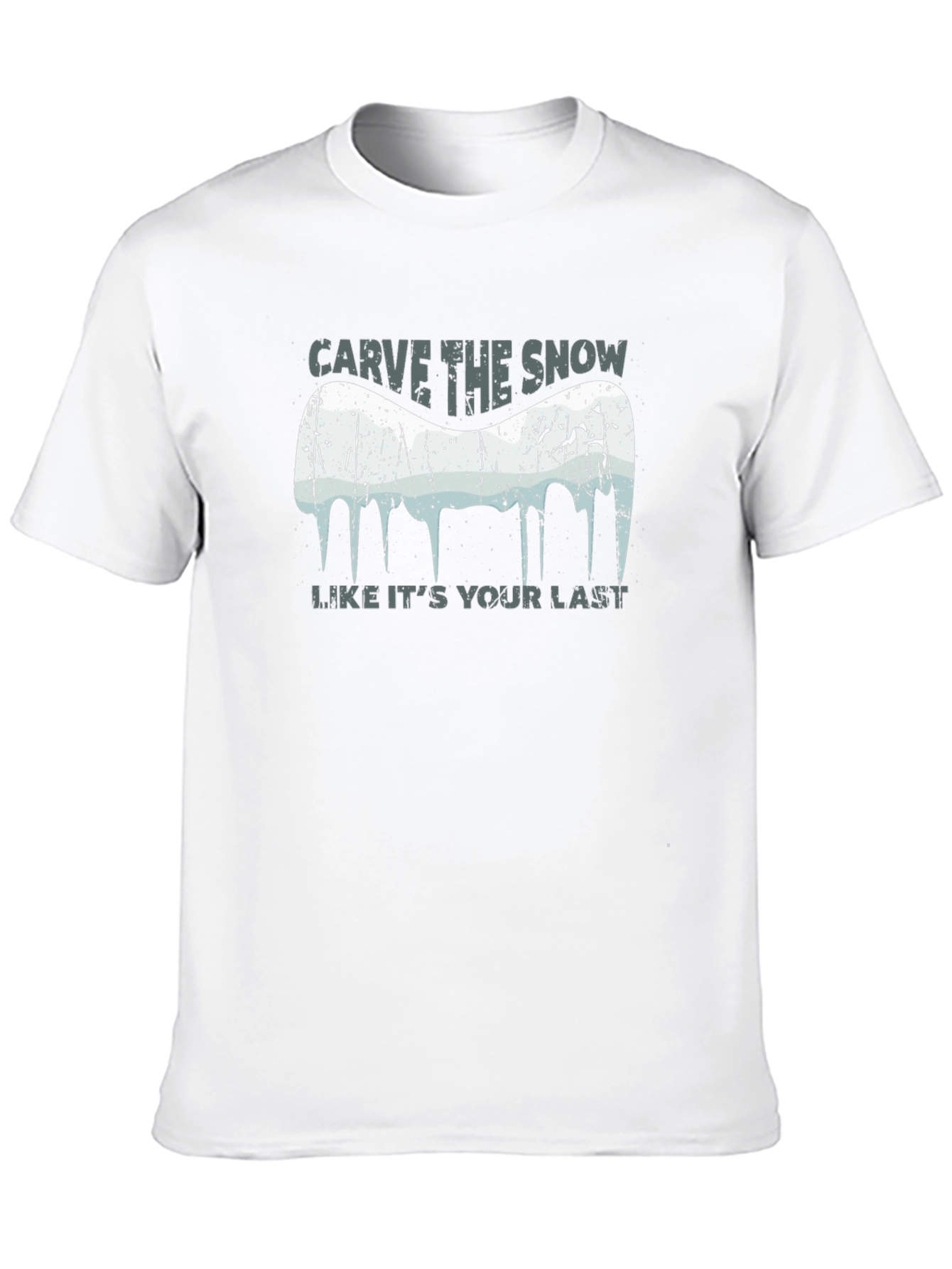 Carve the Snow Black T-Shirt