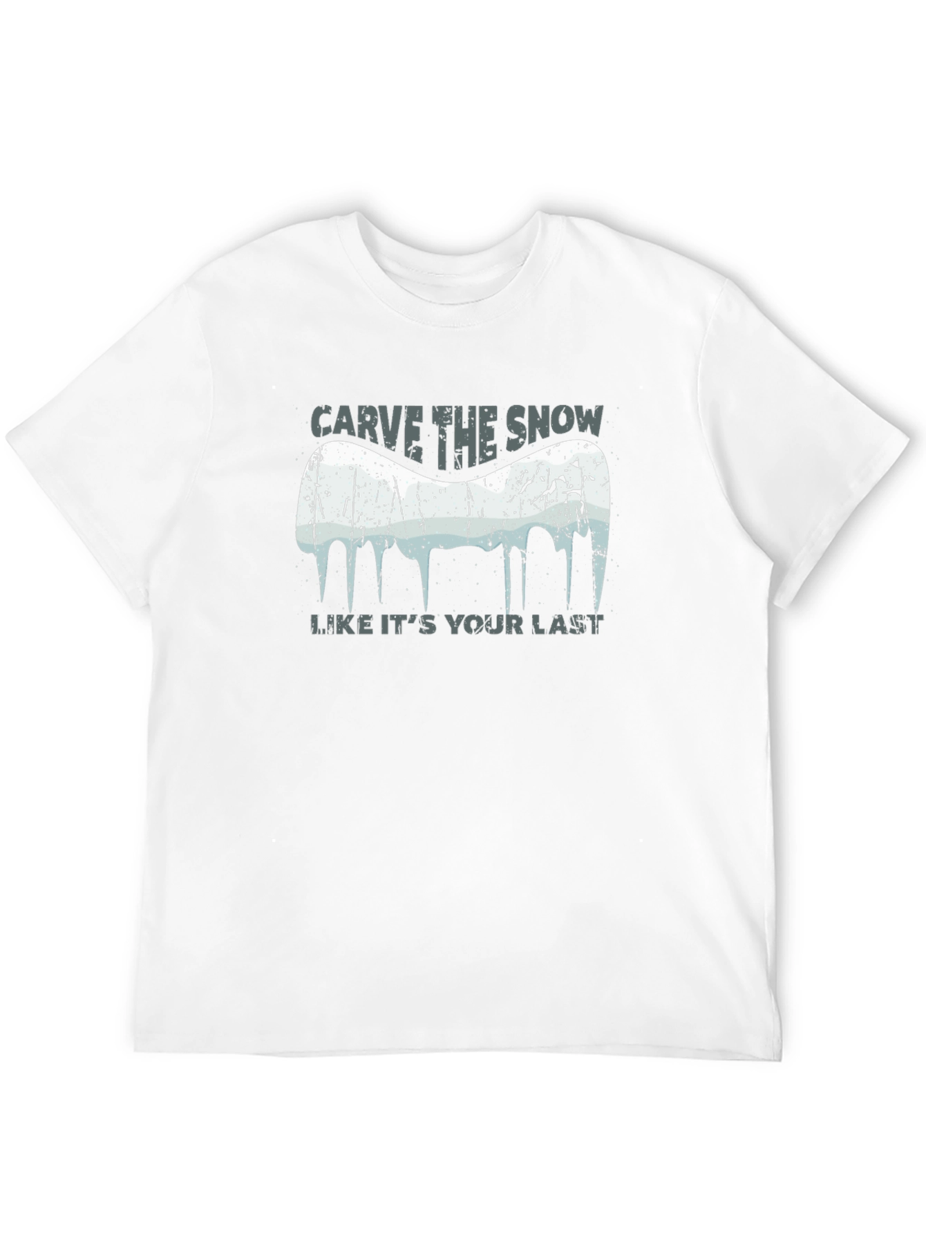 Carve the Snow Black T-Shirt