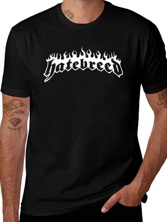 Hatebreed Flame Logo Black T-Shirt
