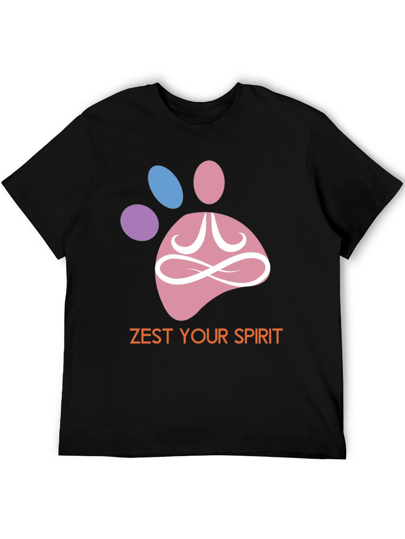 Zest Your Spirit T-Shirt - Zen Pet Paw Design