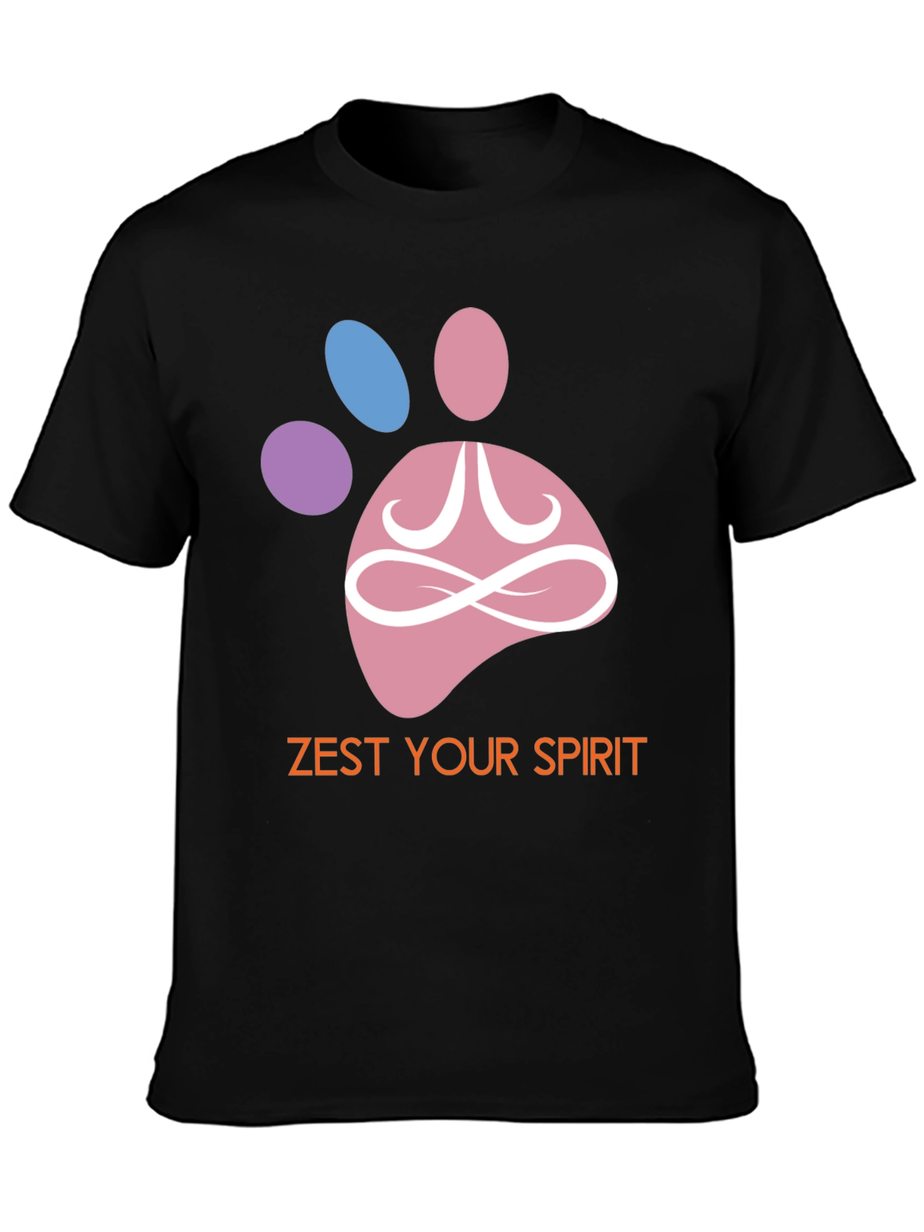 Zest Your Spirit T-Shirt - Zen Pet Paw Design