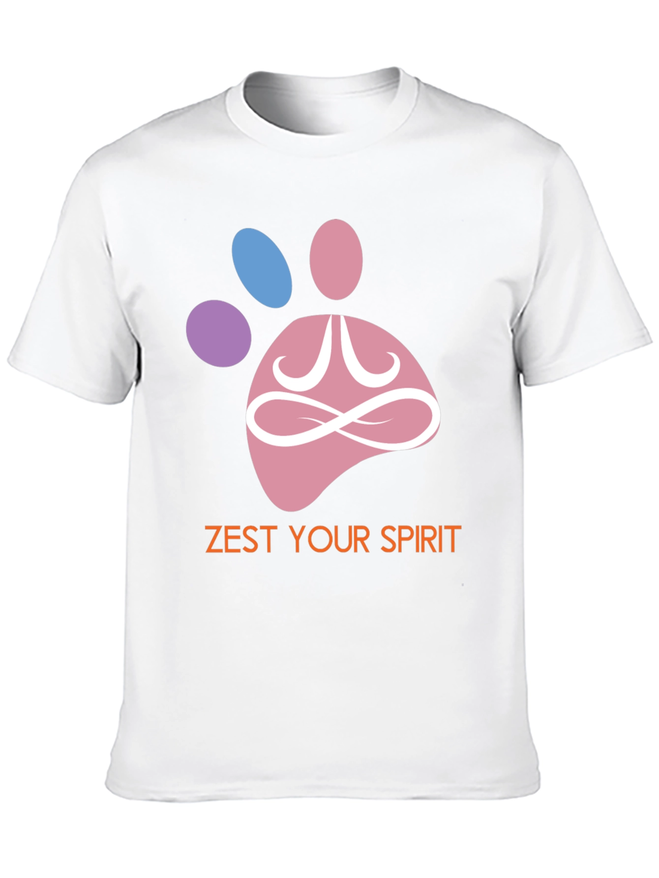 Zest Your Spirit T-Shirt - Zen Pet Paw Design