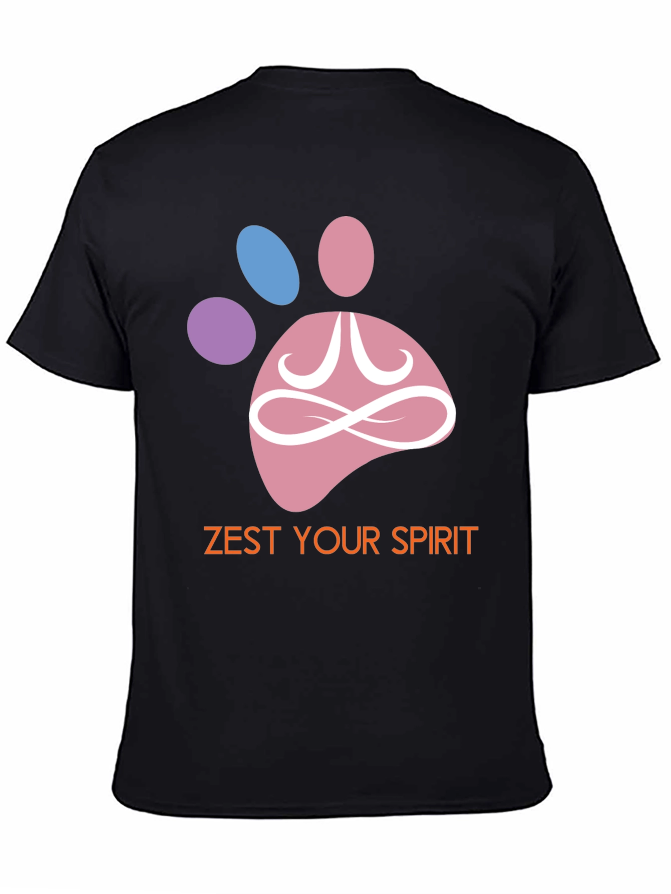 Zest Your Spirit T-Shirt - Zen Pet Paw Design