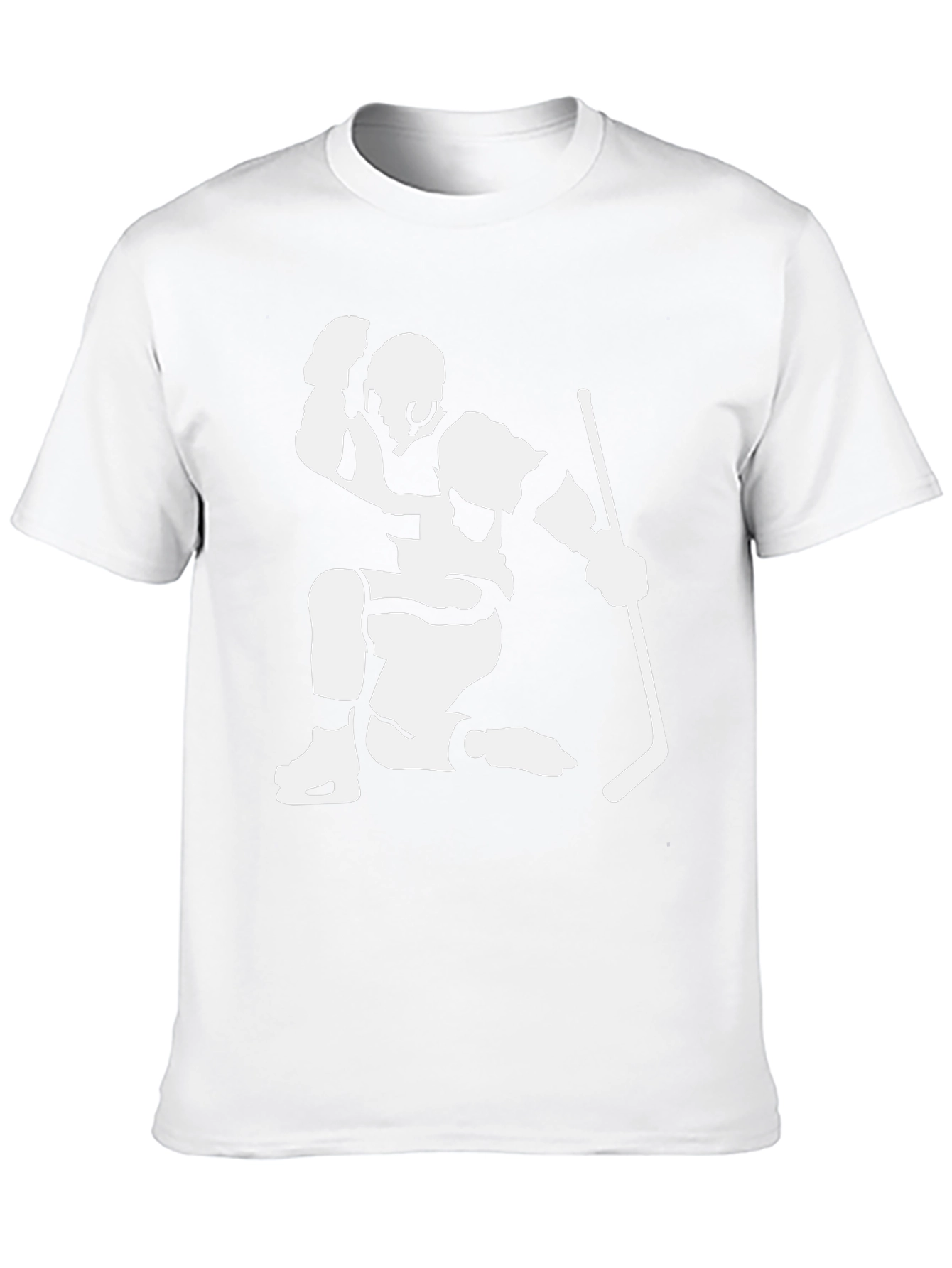 Hockey Player Celebration Black T-Shirt
