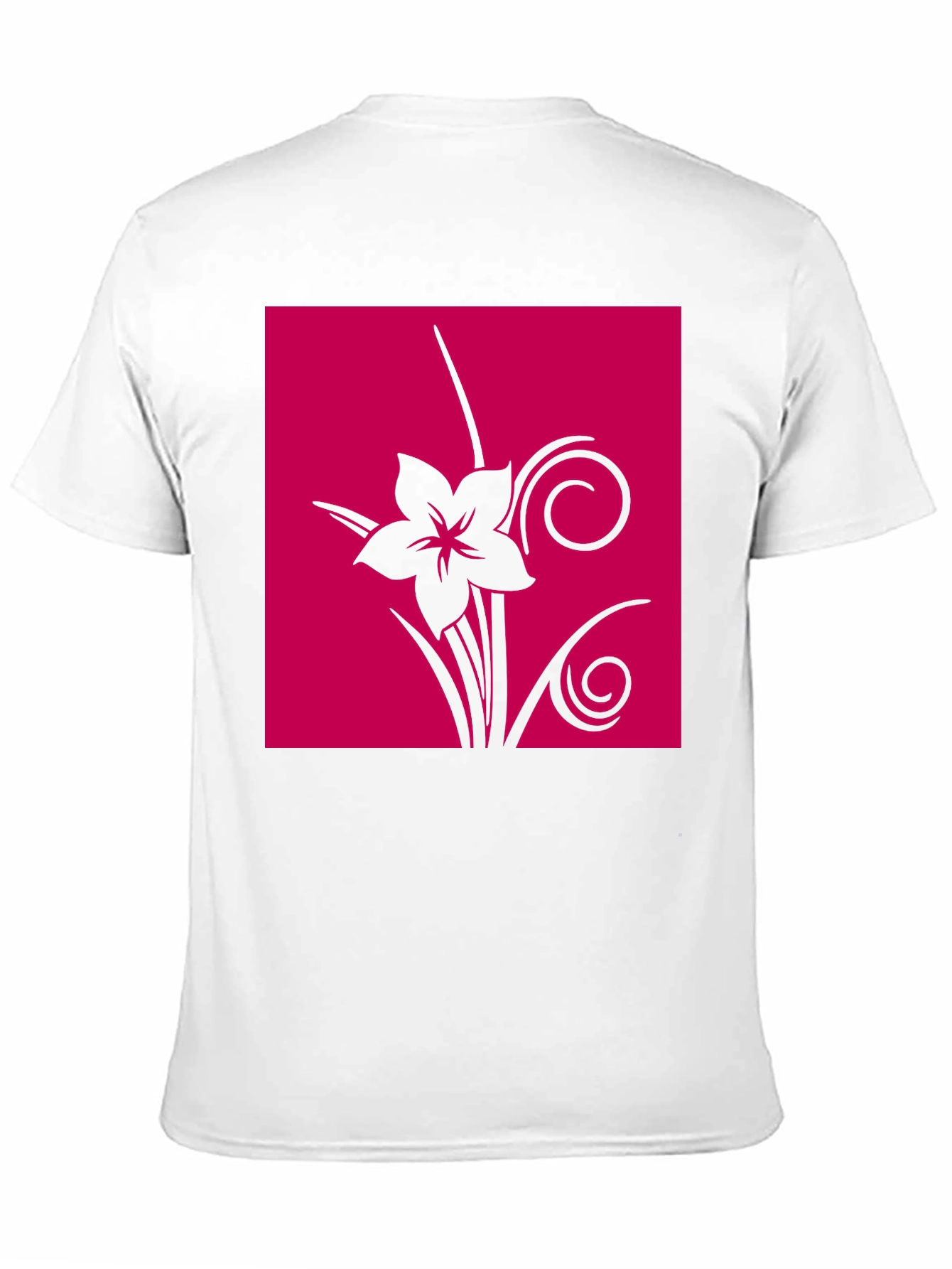 Floral Graphic Print Tee - Black