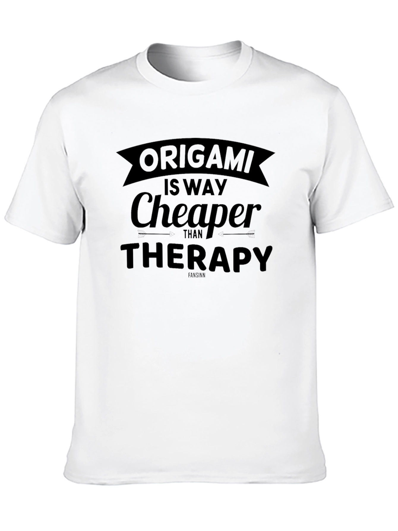 Origami Therapy T-Shirt Funny Humor Graphic Tee