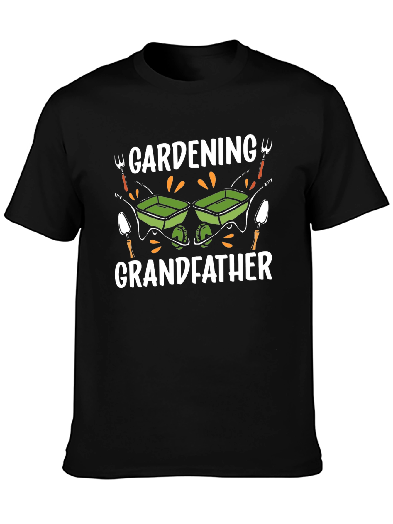 Gardening Grandfather T-Shirt - Black
