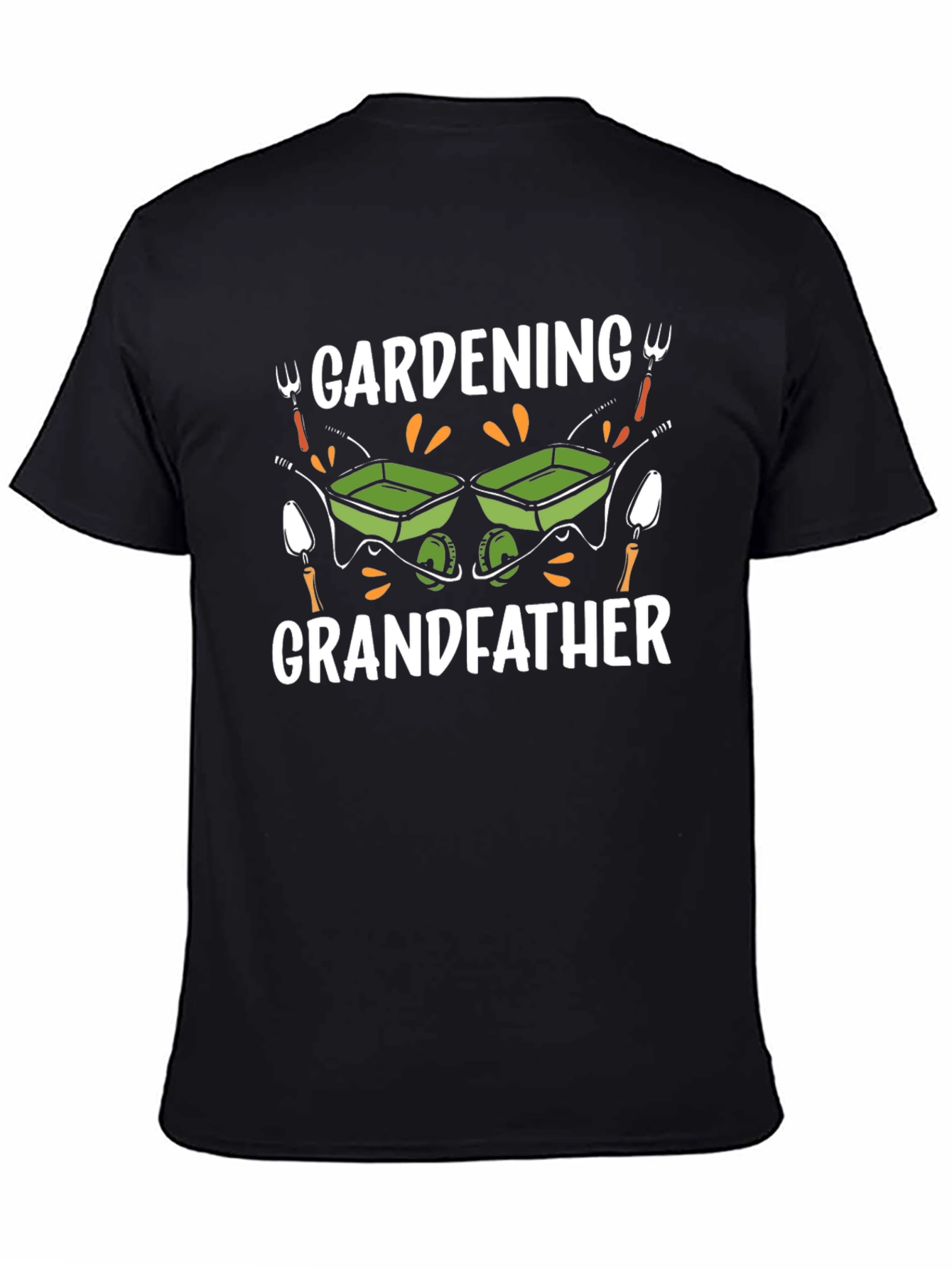 Gardening Grandfather T-Shirt - Black