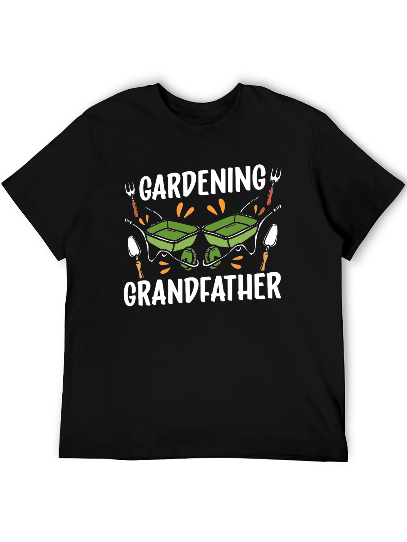 Gardening Grandfather T-Shirt - Black