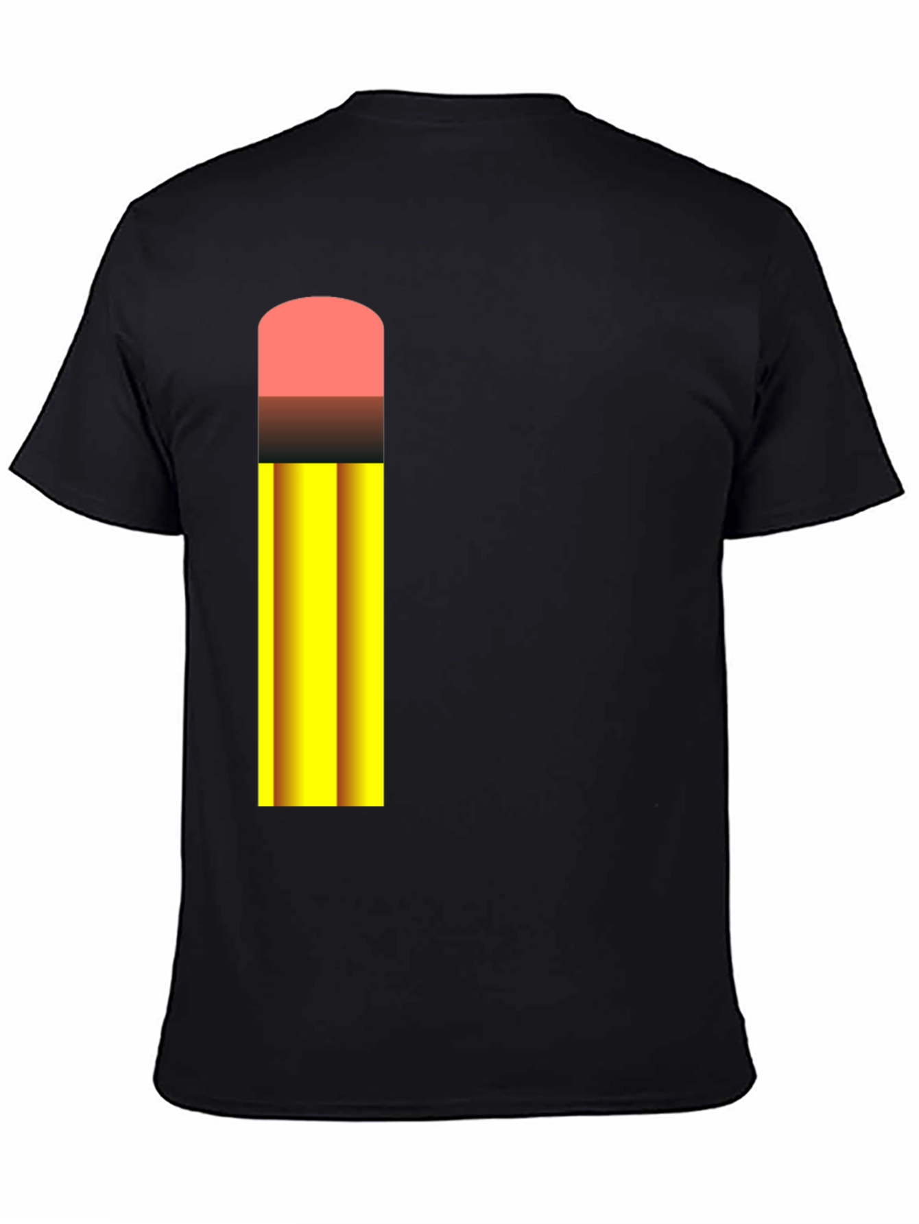 Pencil Graphic Black T-Shirt