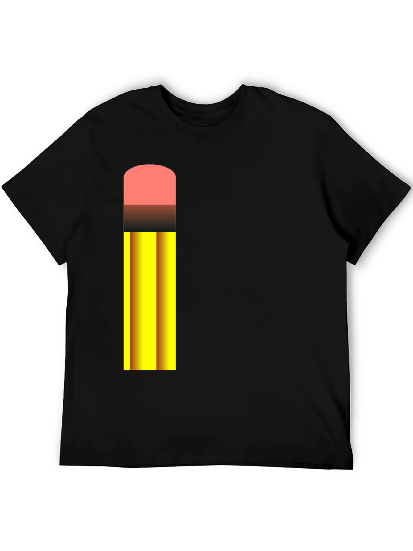 Pencil Graphic Black T-Shirt