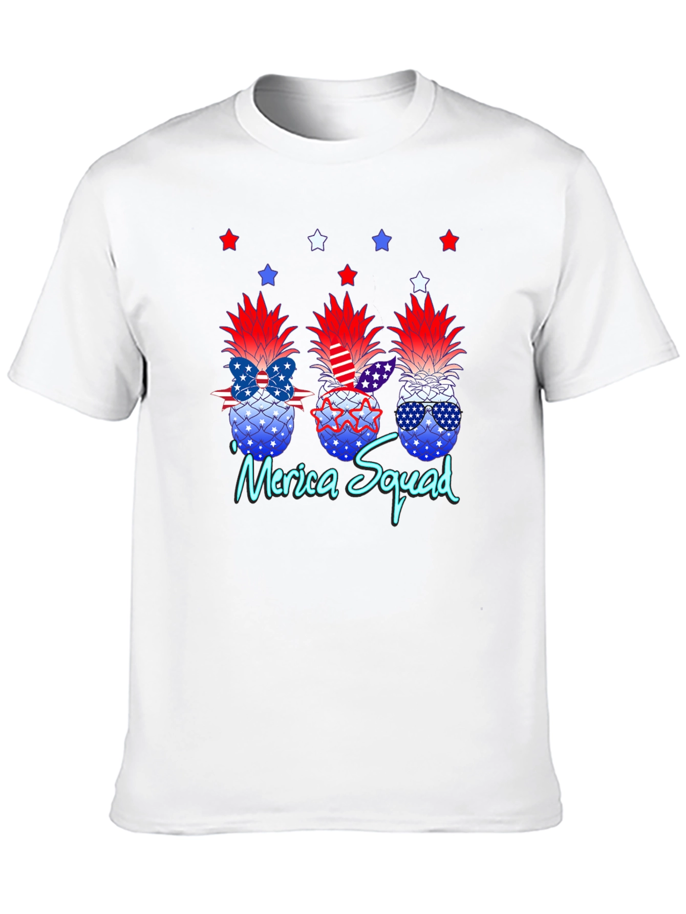 Patriotic Pineapple Squad Graphic Tee