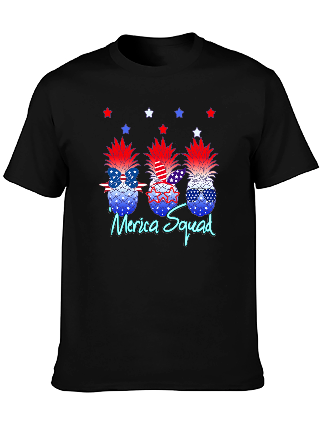Patriotic Pineapple Squad Graphic Tee