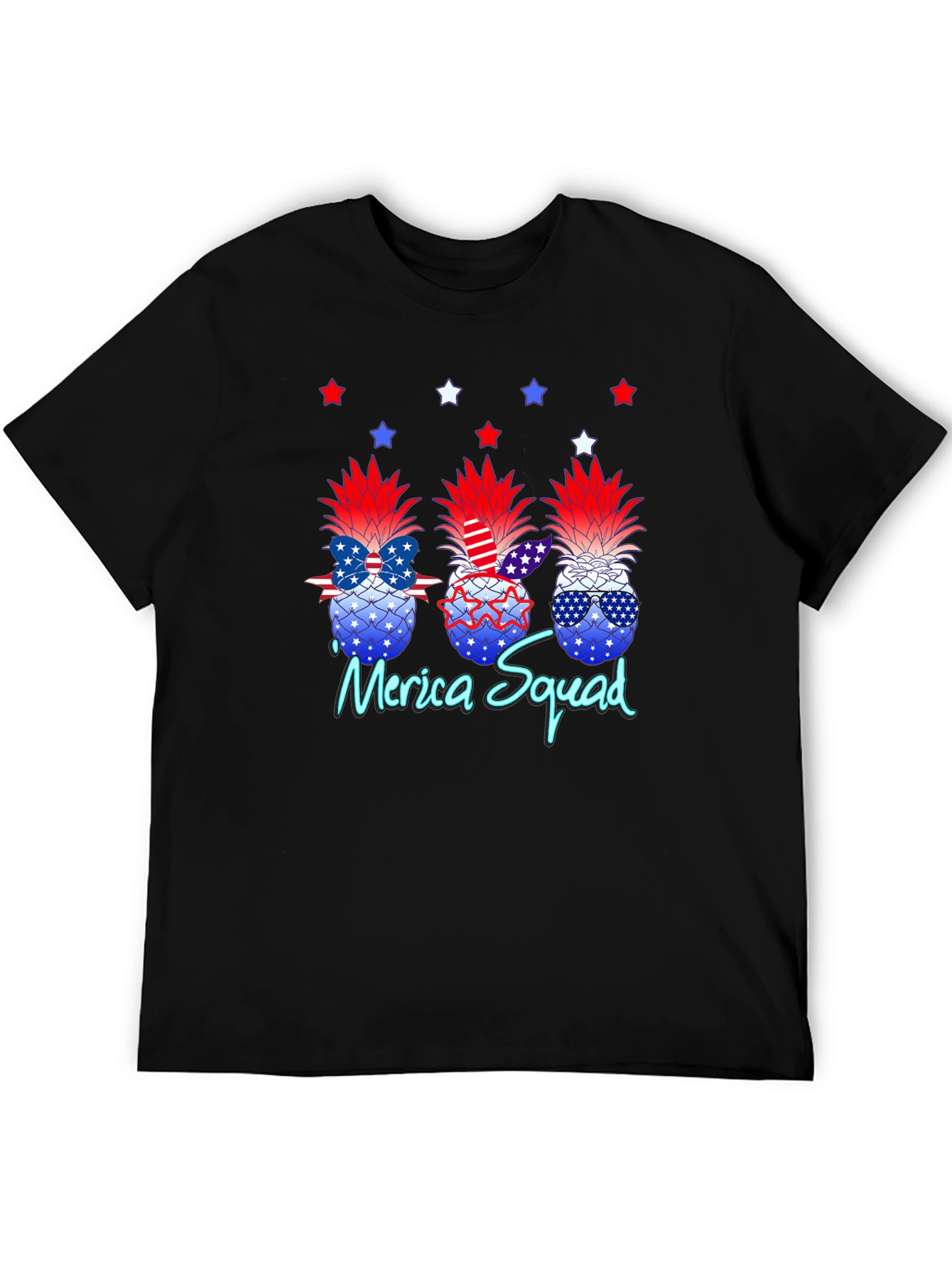 Patriotic Pineapple Squad Graphic Tee