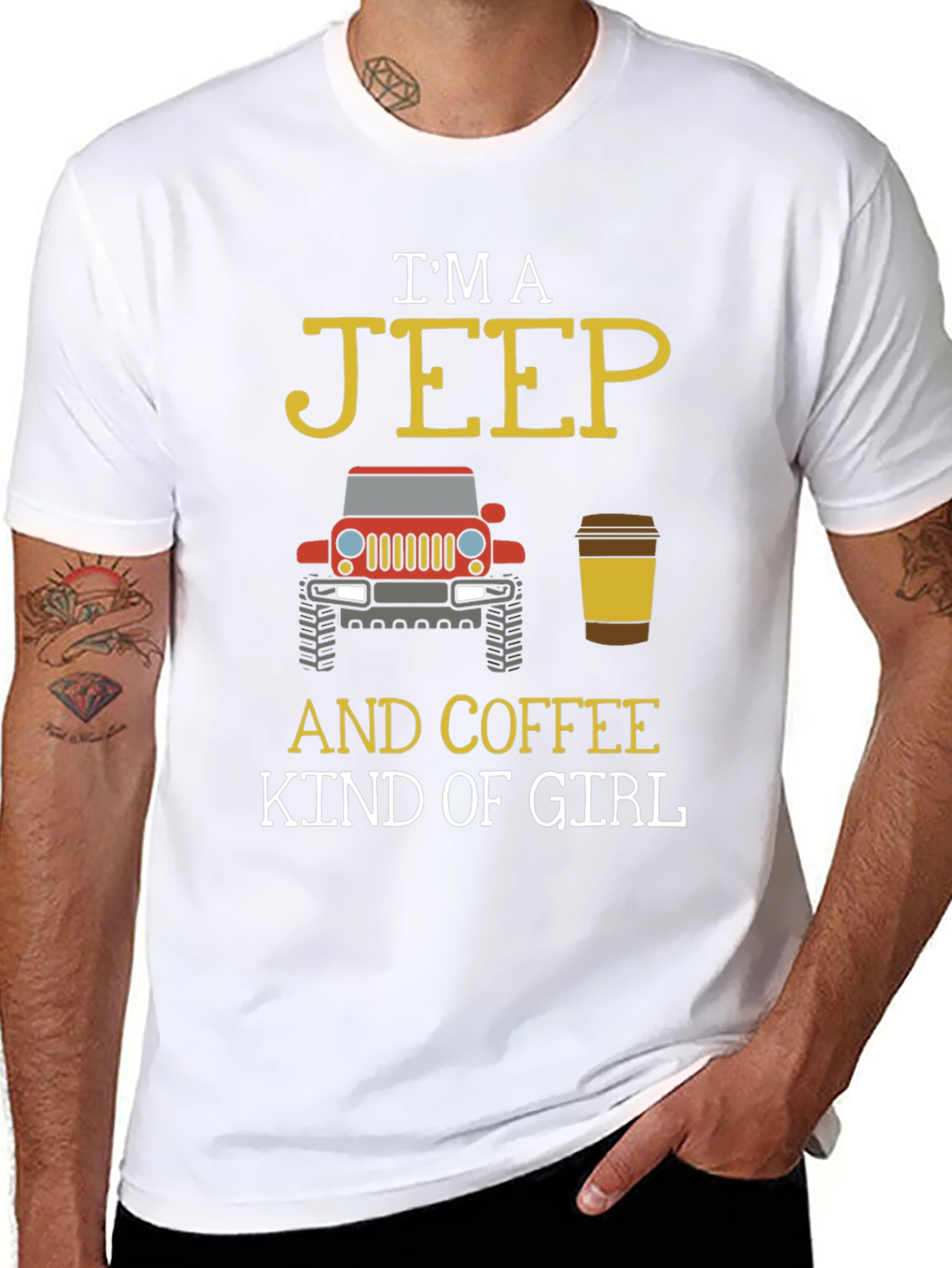 Jeep and Coffee Kind of Girl T-Shirt