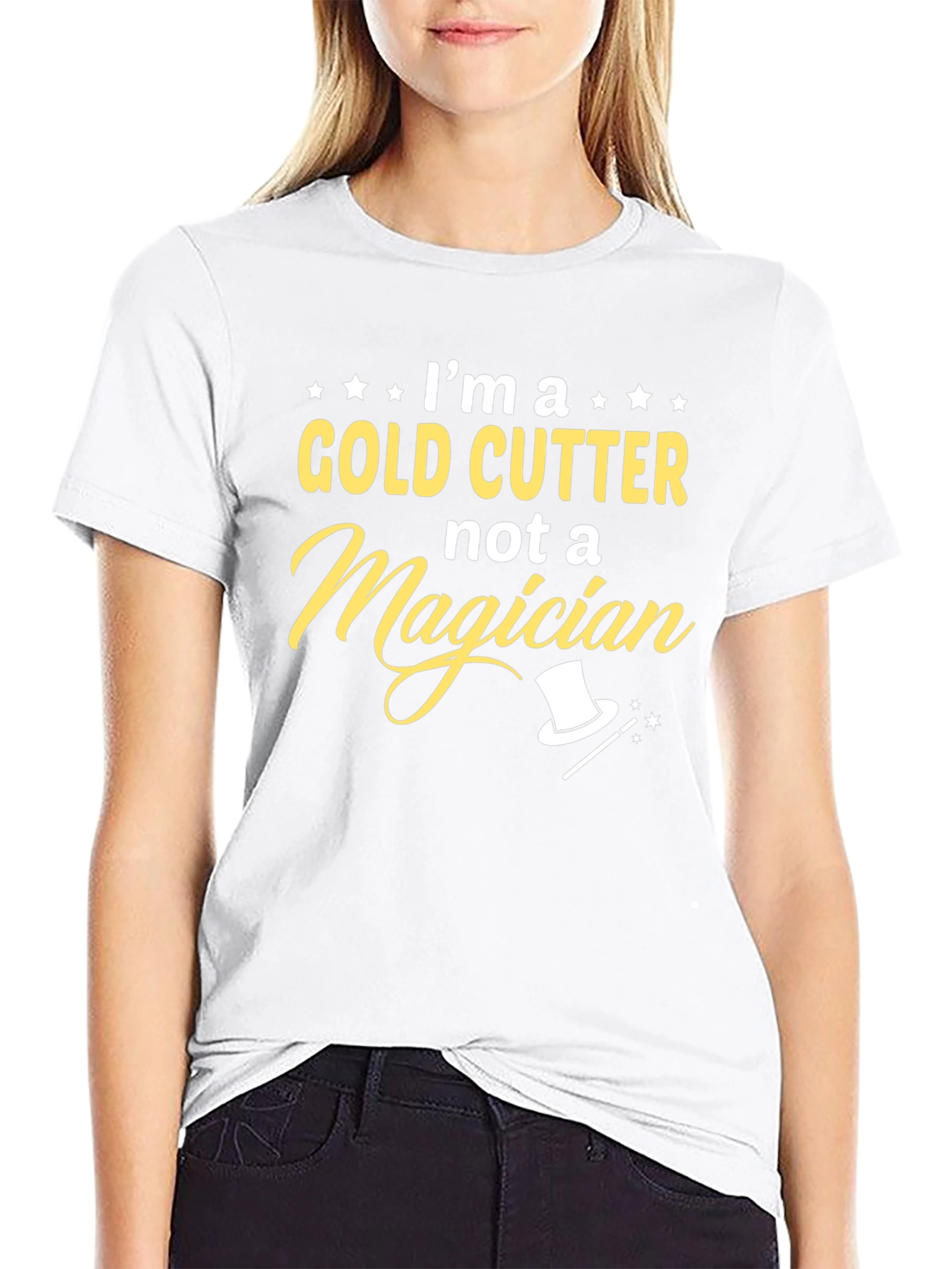 Gold Cutter Not A Magician Graphic T-Shirt
