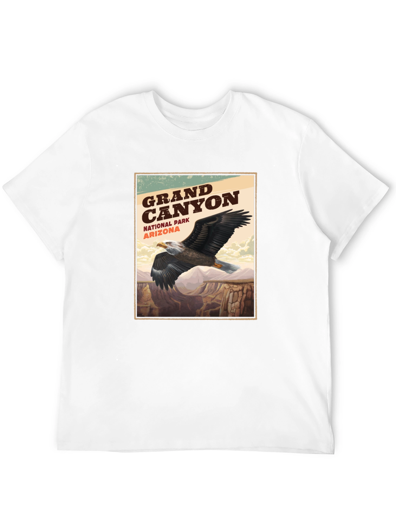 Grand Canyon Eagle Graphic Tee - Nature Adventure Shirt