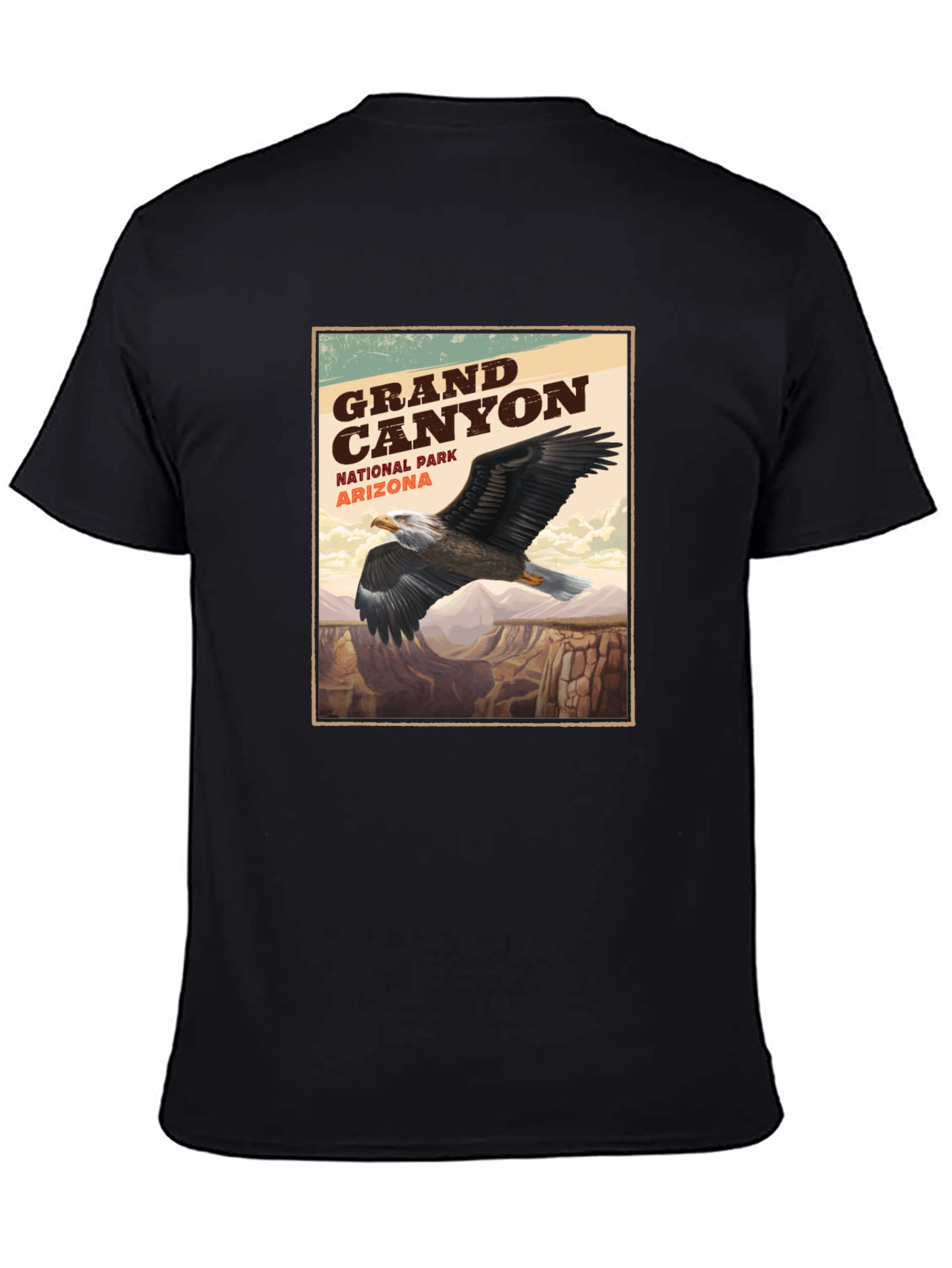 Grand Canyon Eagle Graphic Tee - Nature Adventure Shirt